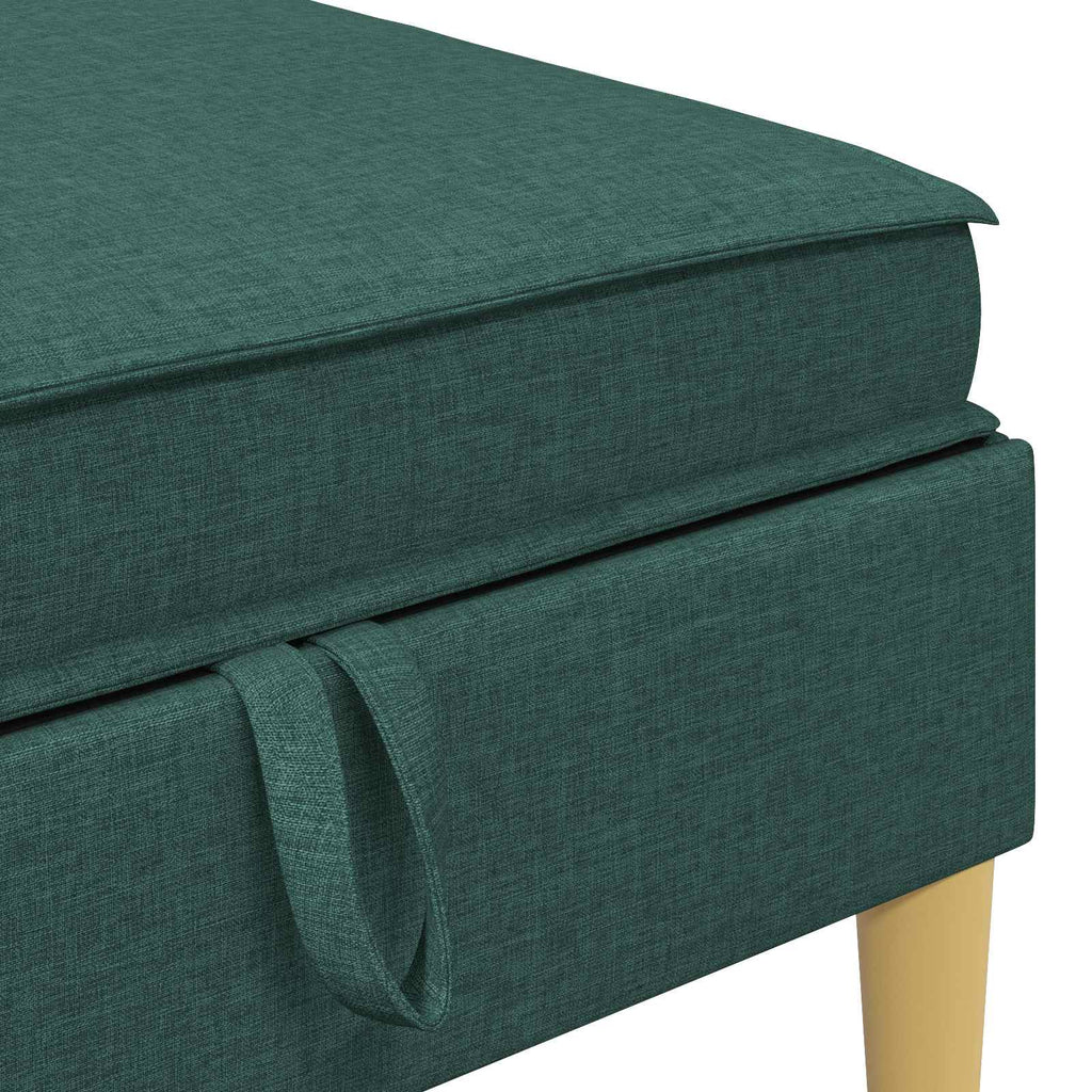 vidaXL Modularny Zestaw Sofy z Przechowalnią 5 pcs Ciemnozielony