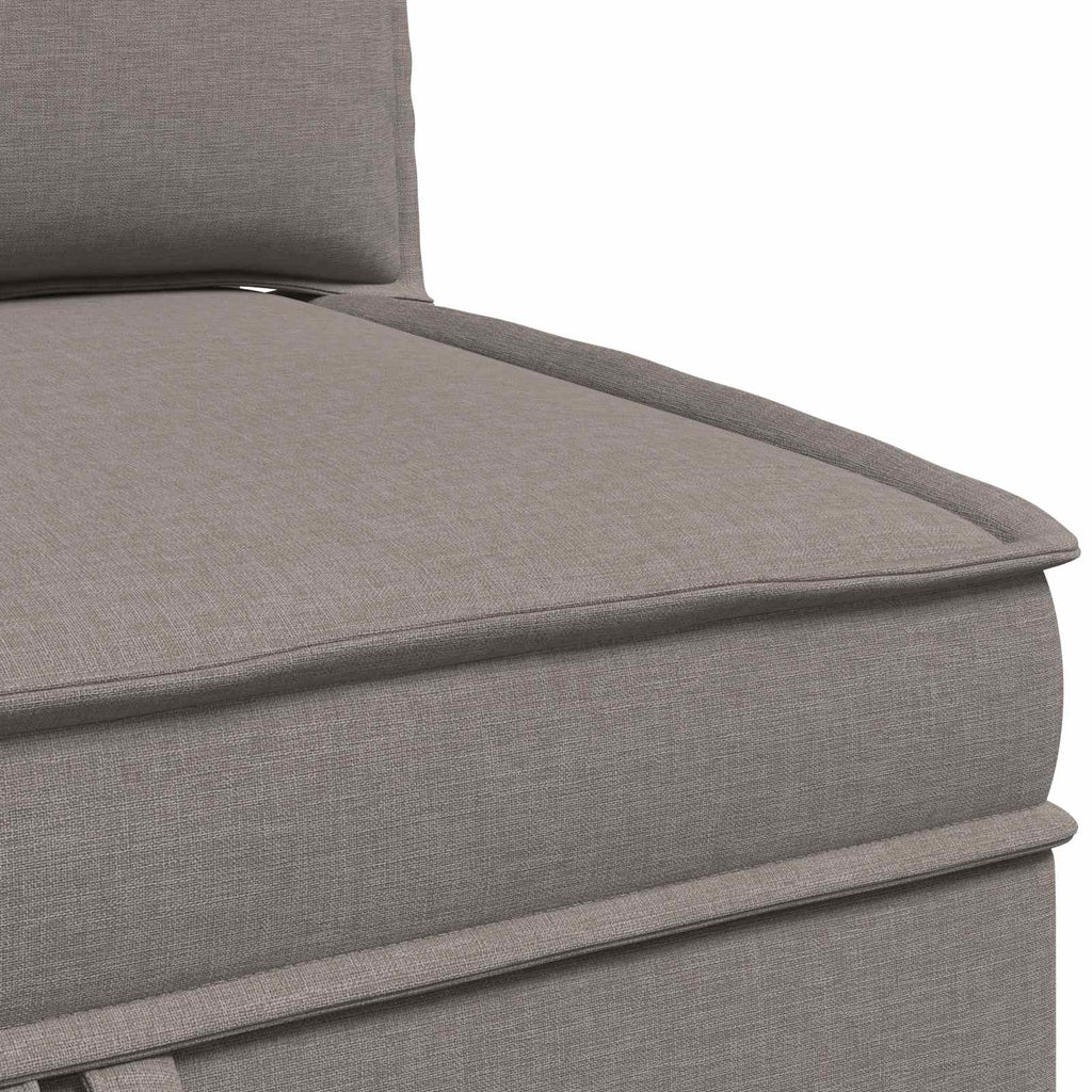 vidaXL Modularny Zestaw Sofy z Przechowalnią 4 pcs Ciemnoszary tkanina