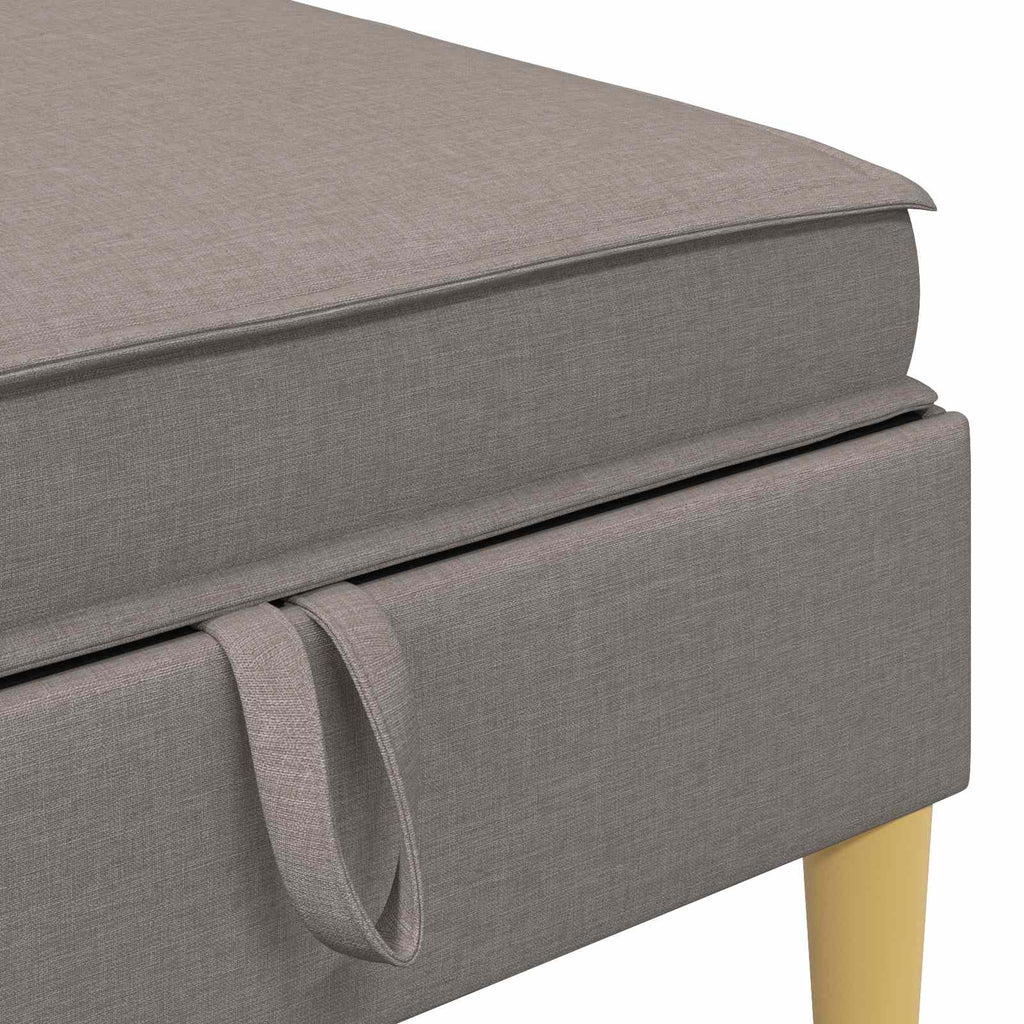vidaXL Modularny Zestaw Sofy z Przechowalnią 5 pcs Ciemnoszary tkanina
