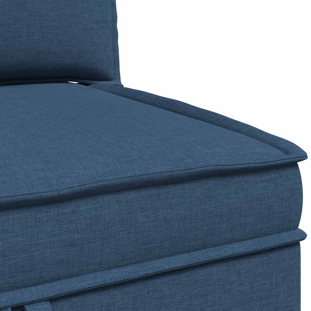 vidaXL Modularny Zestaw Sofy z Przechowalnią 3 pcs niebieski tkanina