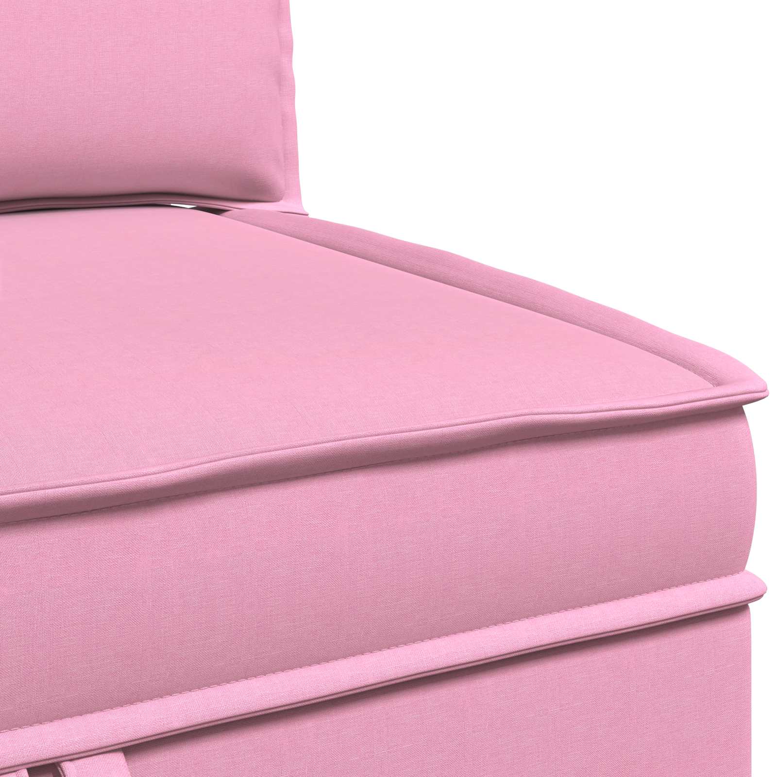 vidaXL Modularny Zestaw Sofy z Przechowalnią 4 pcs różowy tkanina