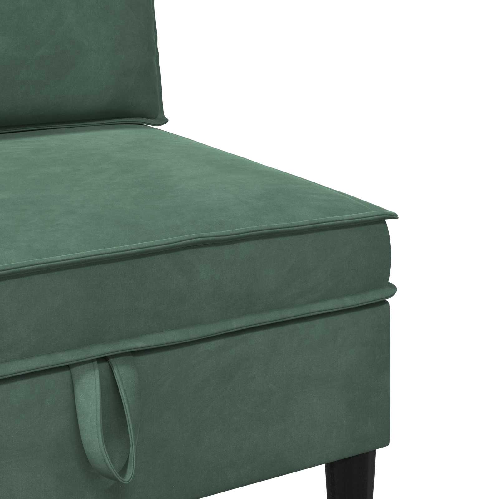 vidaXL Zestaw mebli do salonu z poduszką 4 pcs Zielony morski Welur