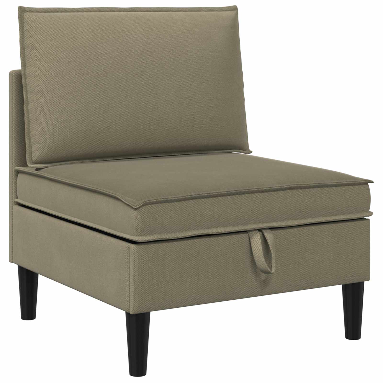vidaXL Zestaw mebli do salonu 3 pcs Khaki tkanina
