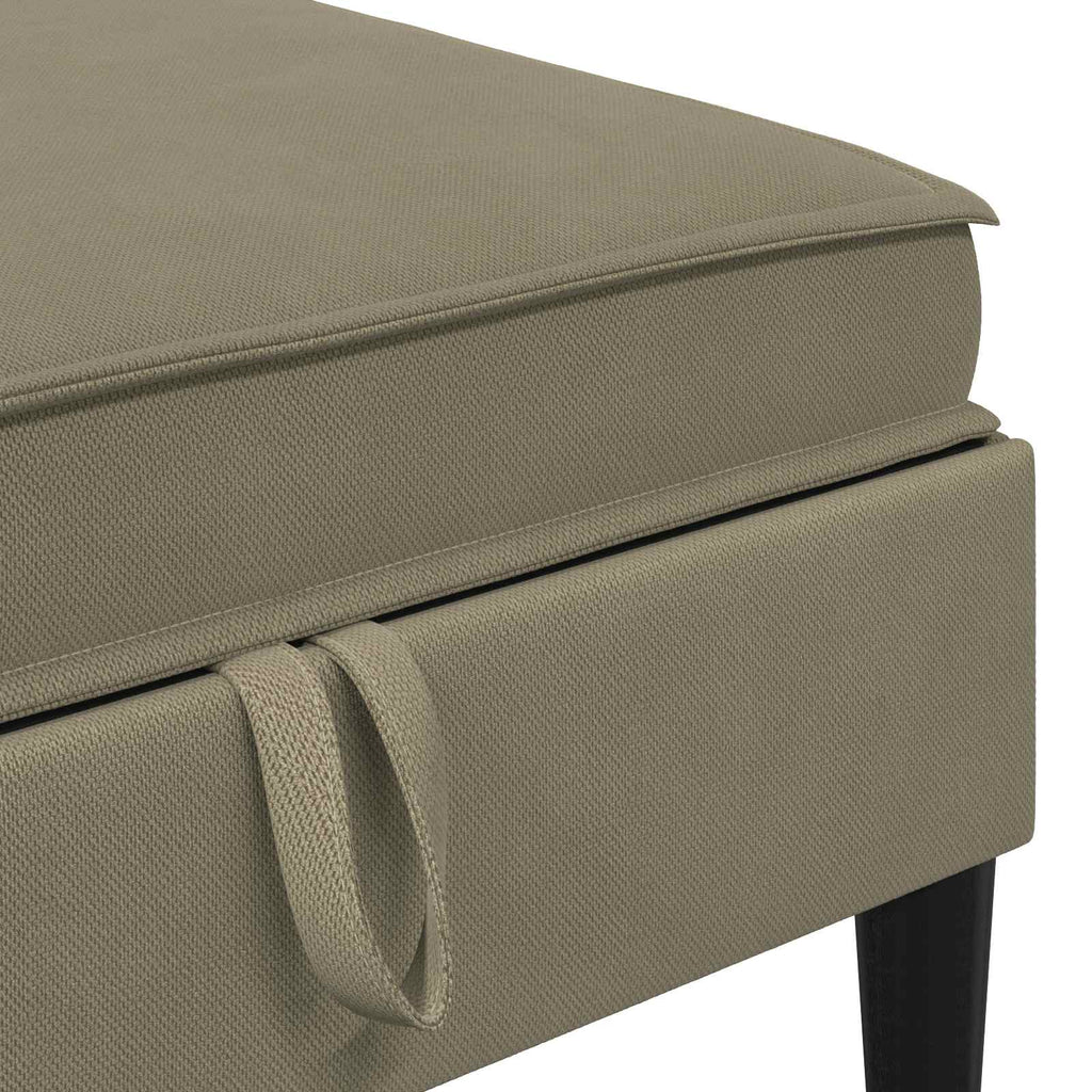 vidaXL Zestaw mebli do salonu 5 pcs Khaki tkanina