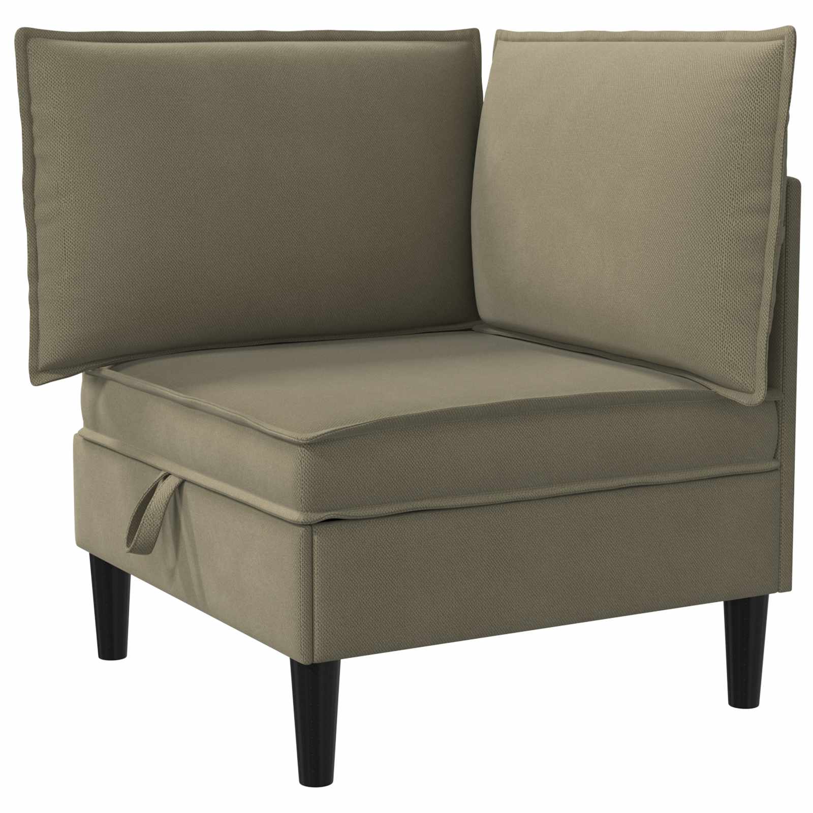 vidaXL Zestaw mebli do salonu 5 pcs Khaki tkanina