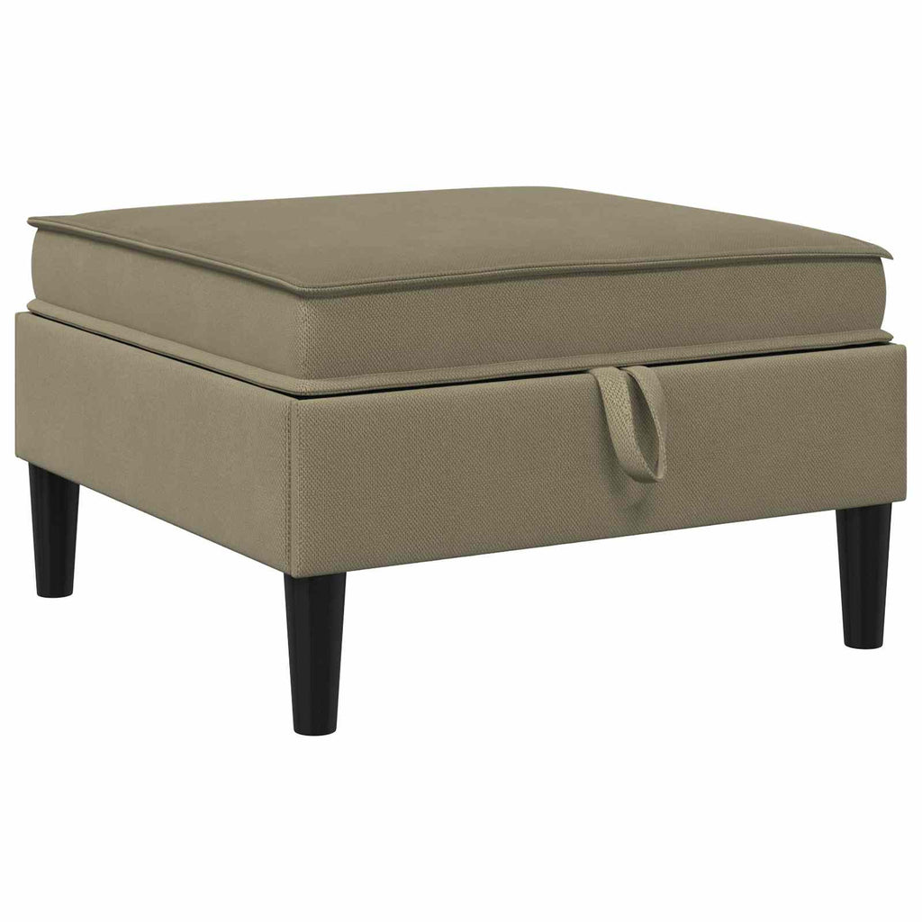 vidaXL Zestaw mebli do salonu 6 pcs Khaki tkanina