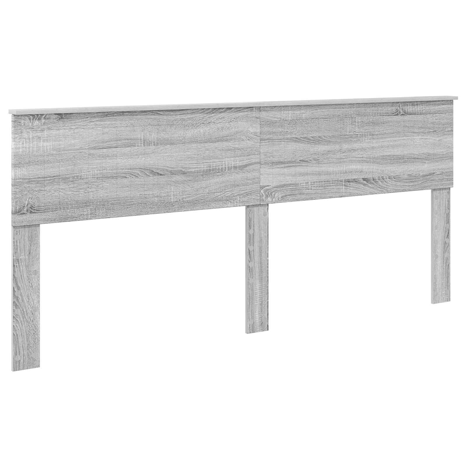 vidaXL Ramka łóżka Szary Sonoma 200 x 200 cm Lite drewno sosnowe