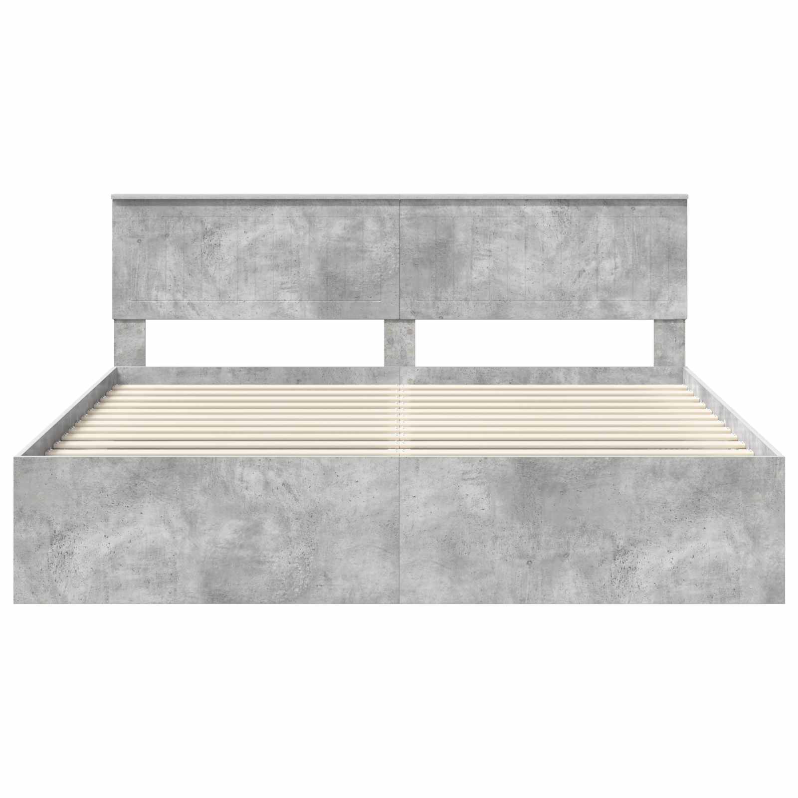 vidaXL Ramka łóżka Betonowy 180 x 200 cm Lite drewno sosnowe