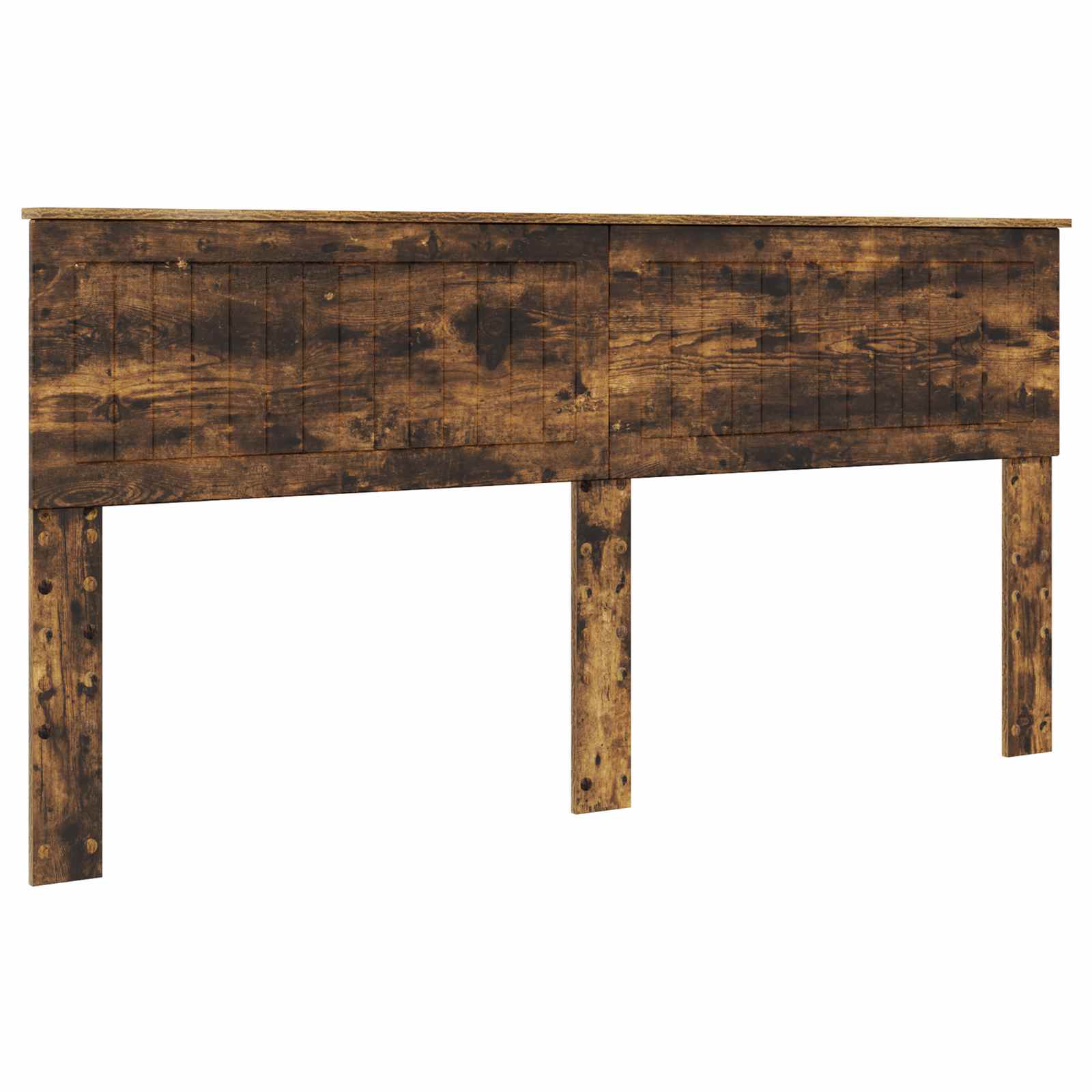 vidaXL Ramka łóżka Dąb wędzony 180 x 200 cm Lite drewno sosnowe