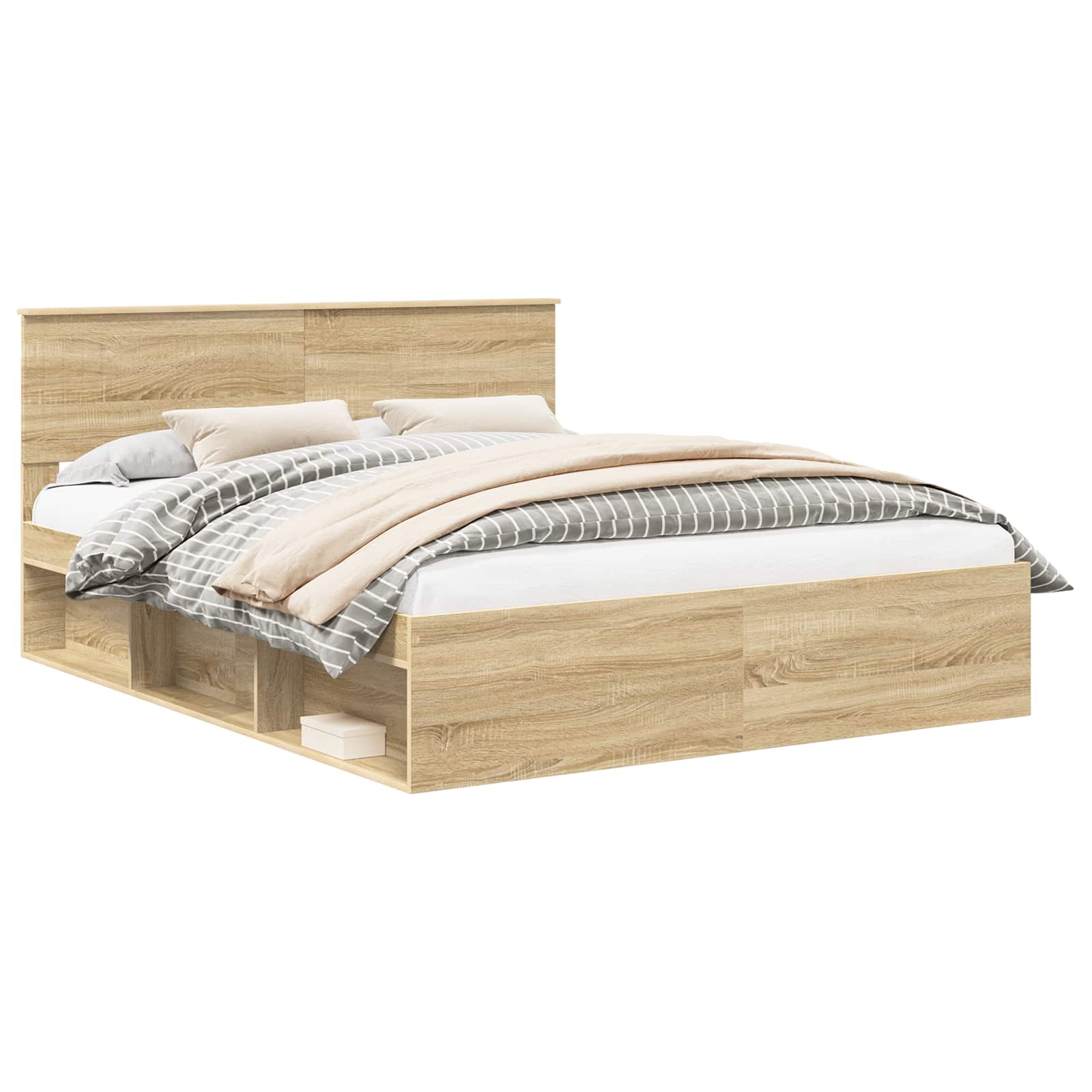 vidaXL Ramka łóżka Sonoma 160 x 200 cm Lite drewno sosnowe