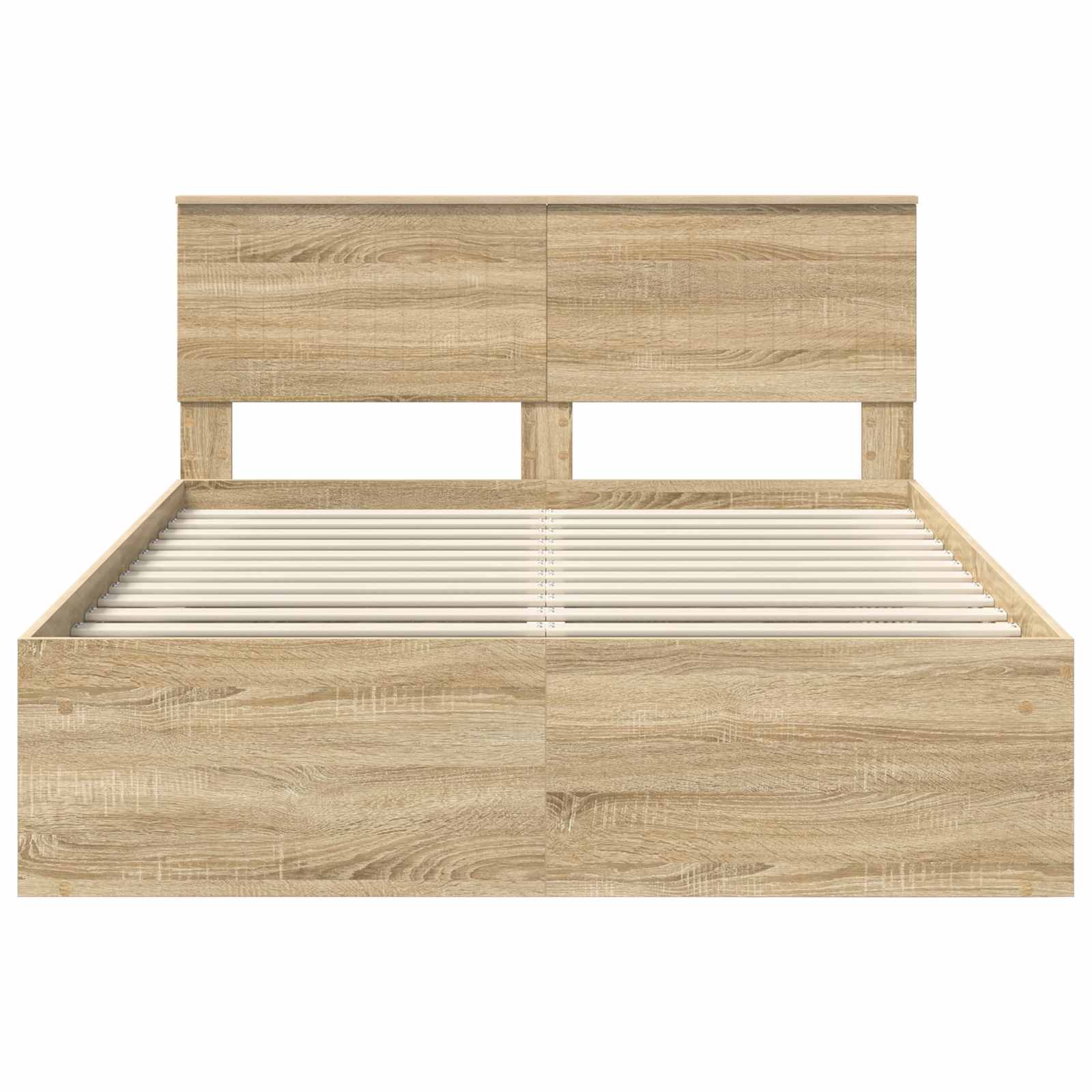 vidaXL Ramka łóżka Sonoma 140 x 200 cm Lite drewno sosnowe