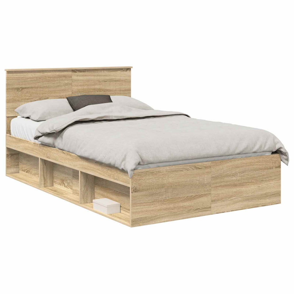 vidaXL Ramka łóżka Sonoma 120 x 200 cm Lite drewno sosnowe