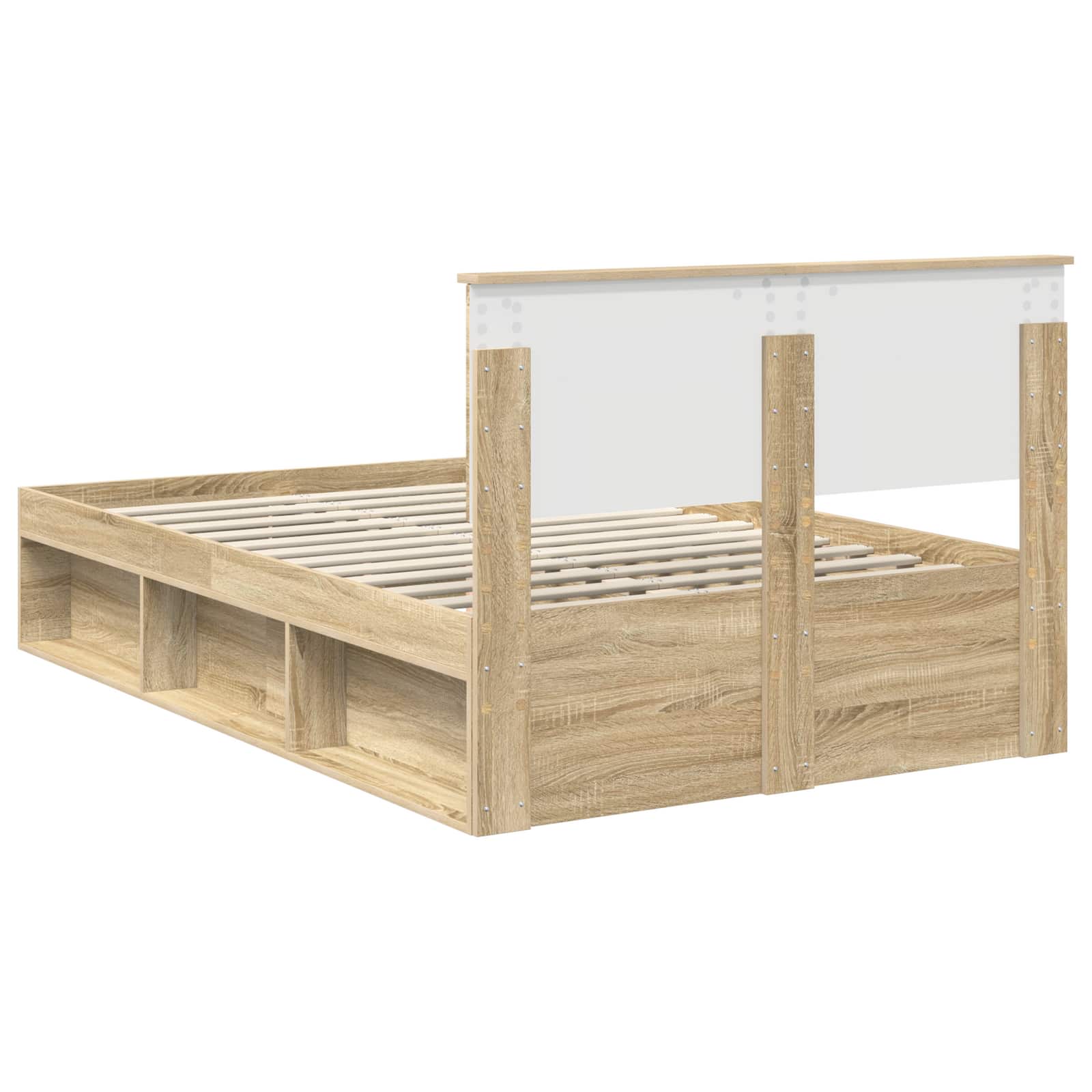 vidaXL Ramka łóżka Sonoma 120 x 190 cm Lite drewno sosnowe