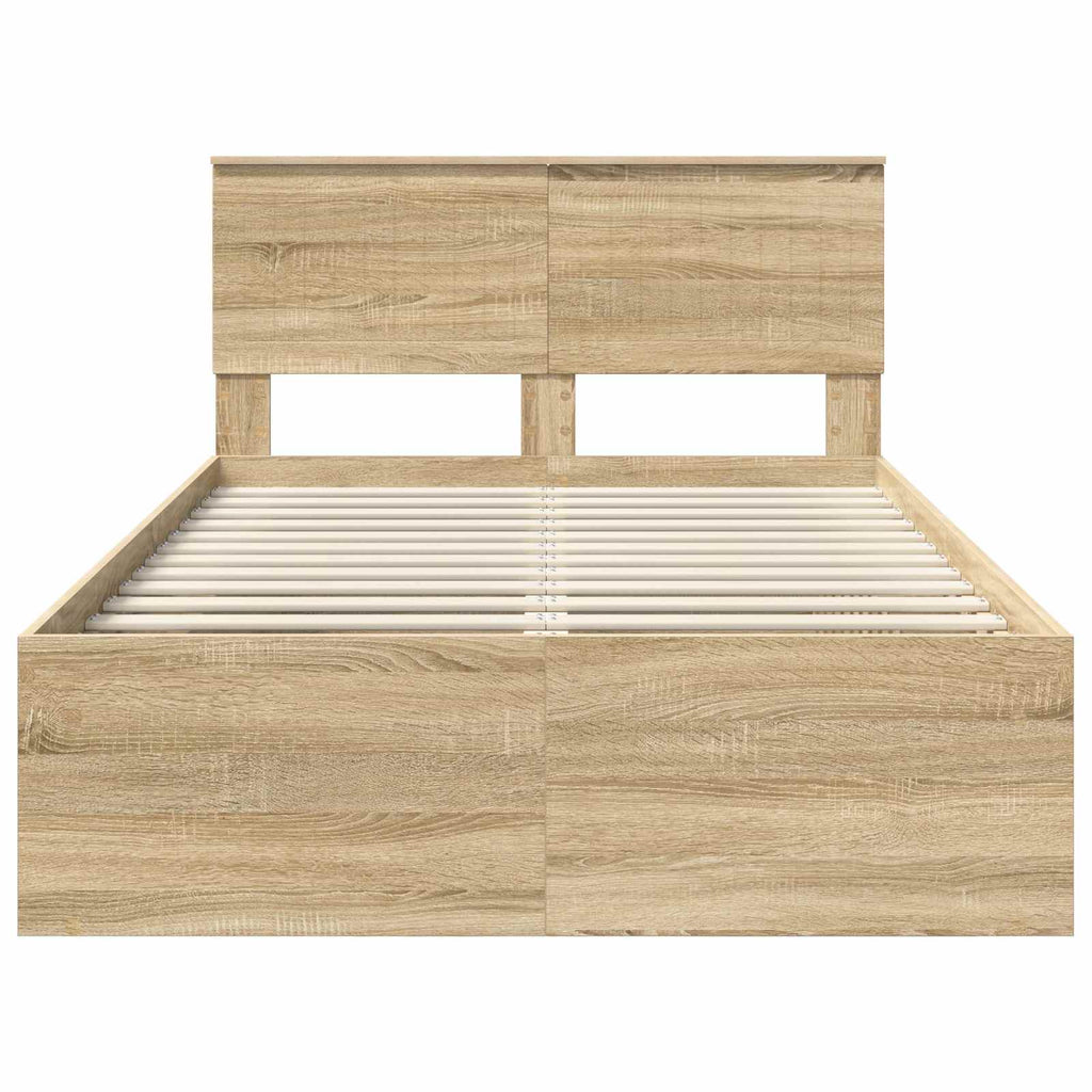 vidaXL Ramka łóżka Sonoma 120 x 190 cm Lite drewno sosnowe