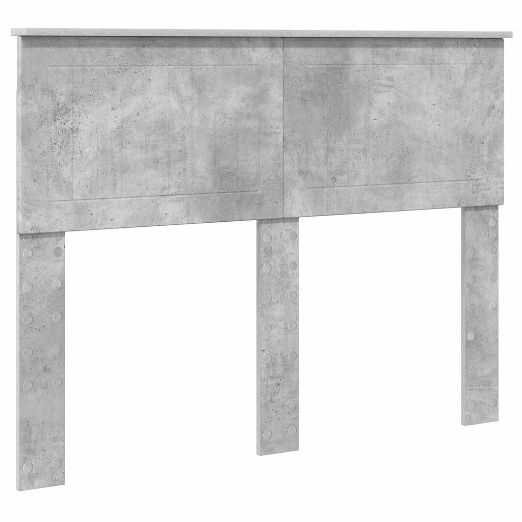 vidaXL Ramka łóżka Betonowy 120 x 190 cm Lite drewno sosnowe