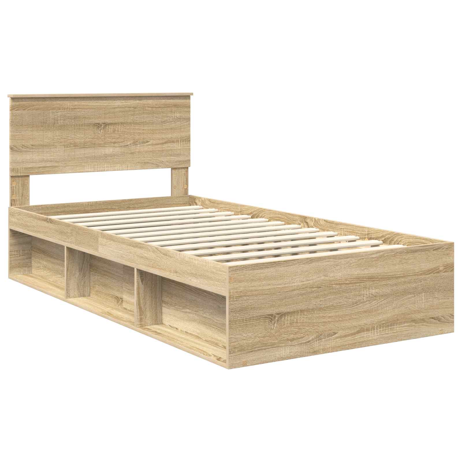 vidaXL Ramka łóżka Sonoma 100 x 200 cm Lite drewno sosnowe