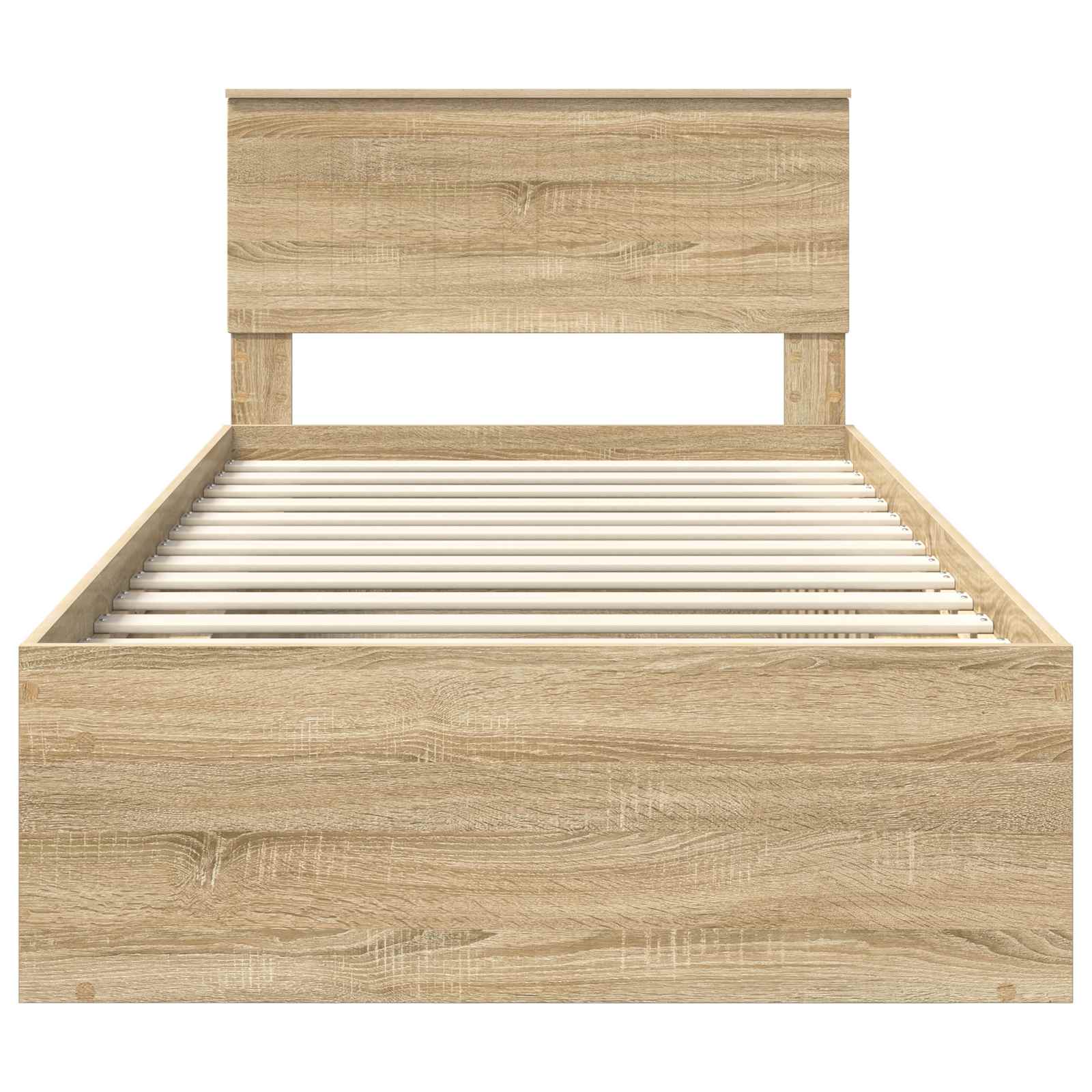 vidaXL Ramka łóżka Sonoma 100 x 200 cm Lite drewno sosnowe