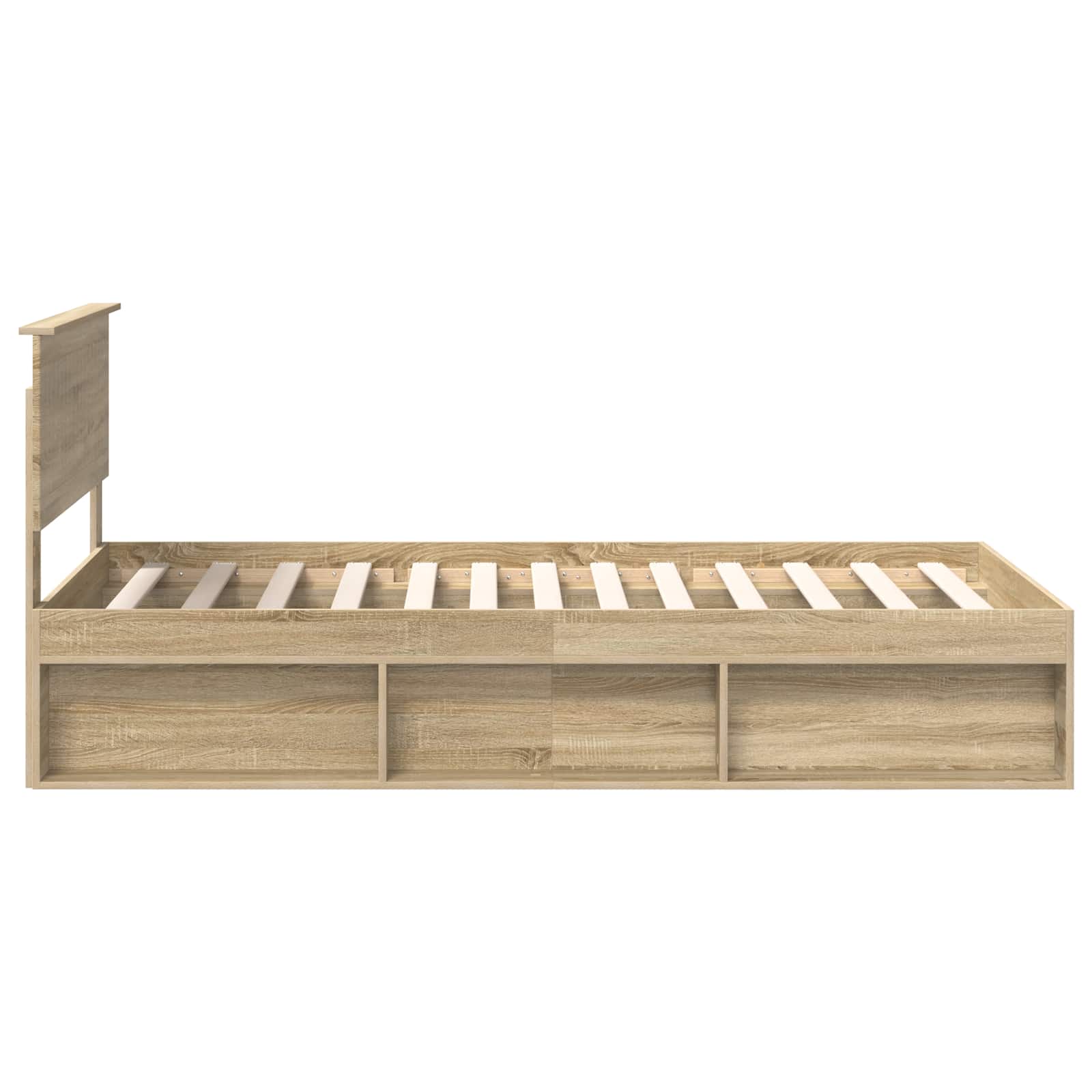 vidaXL Ramka łóżka Sonoma 100 x 200 cm Lite drewno sosnowe
