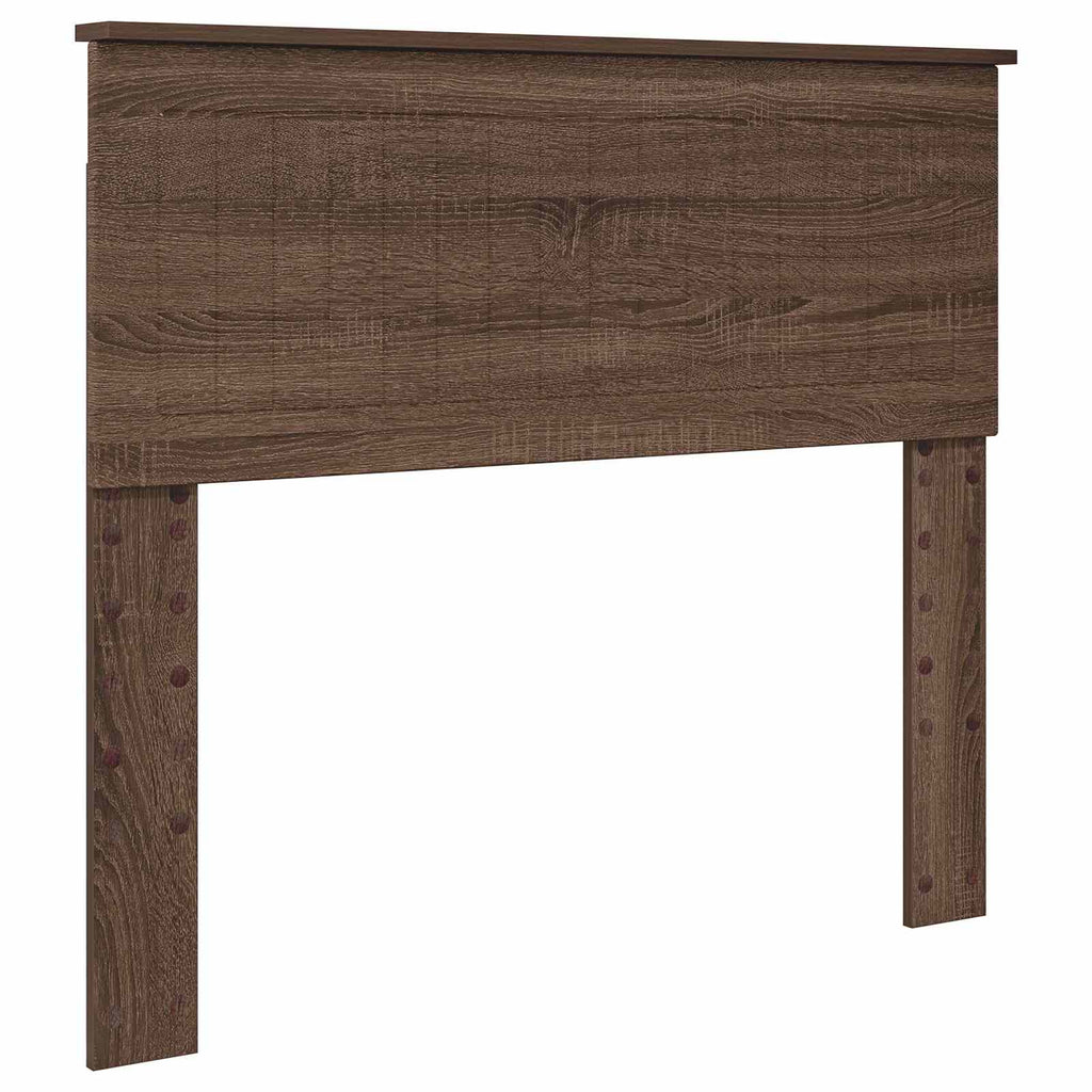 vidaXL Ramka łóżka Brązowy dąb 100 x 200 cm Lite drewno sosnowe