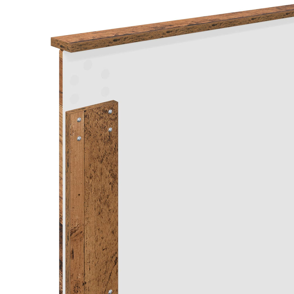 vidaXL Ramka łóżka Stare drewno 100 x 200 cm Lite drewno sosnowe