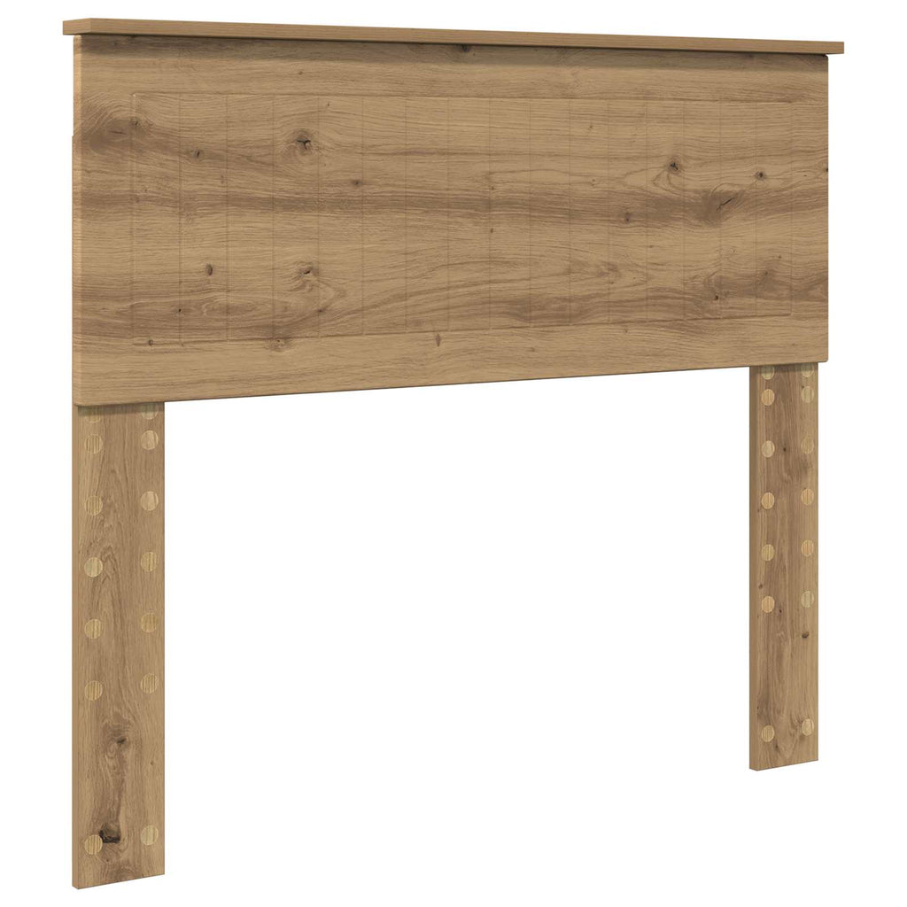vidaXL Ramka łóżka Dąb rzemieślniczy 100 x 200 cm Lite drewno sosnowe