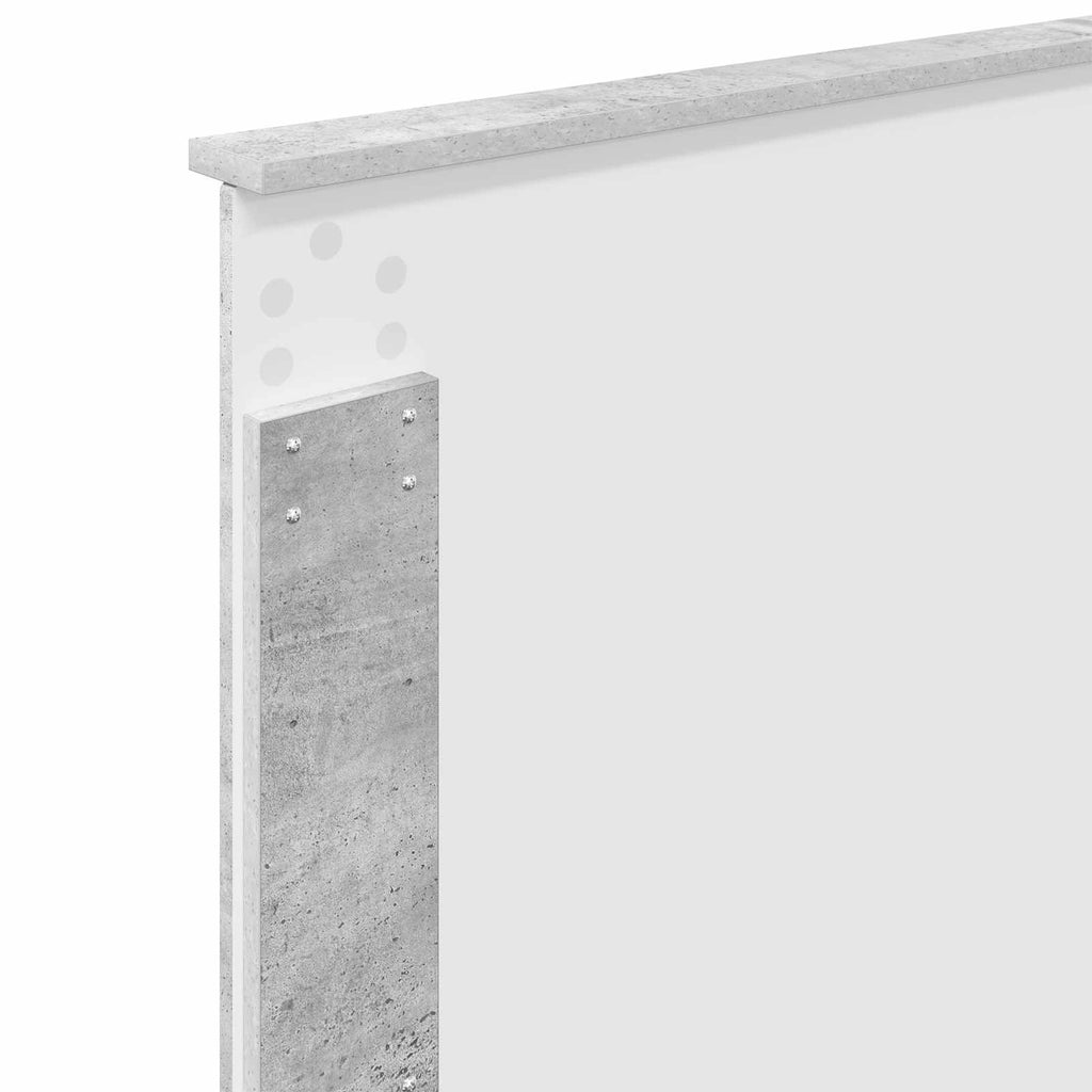 vidaXL Ramka łóżka Betonowy 90 x 200 cm Lite drewno sosnowe