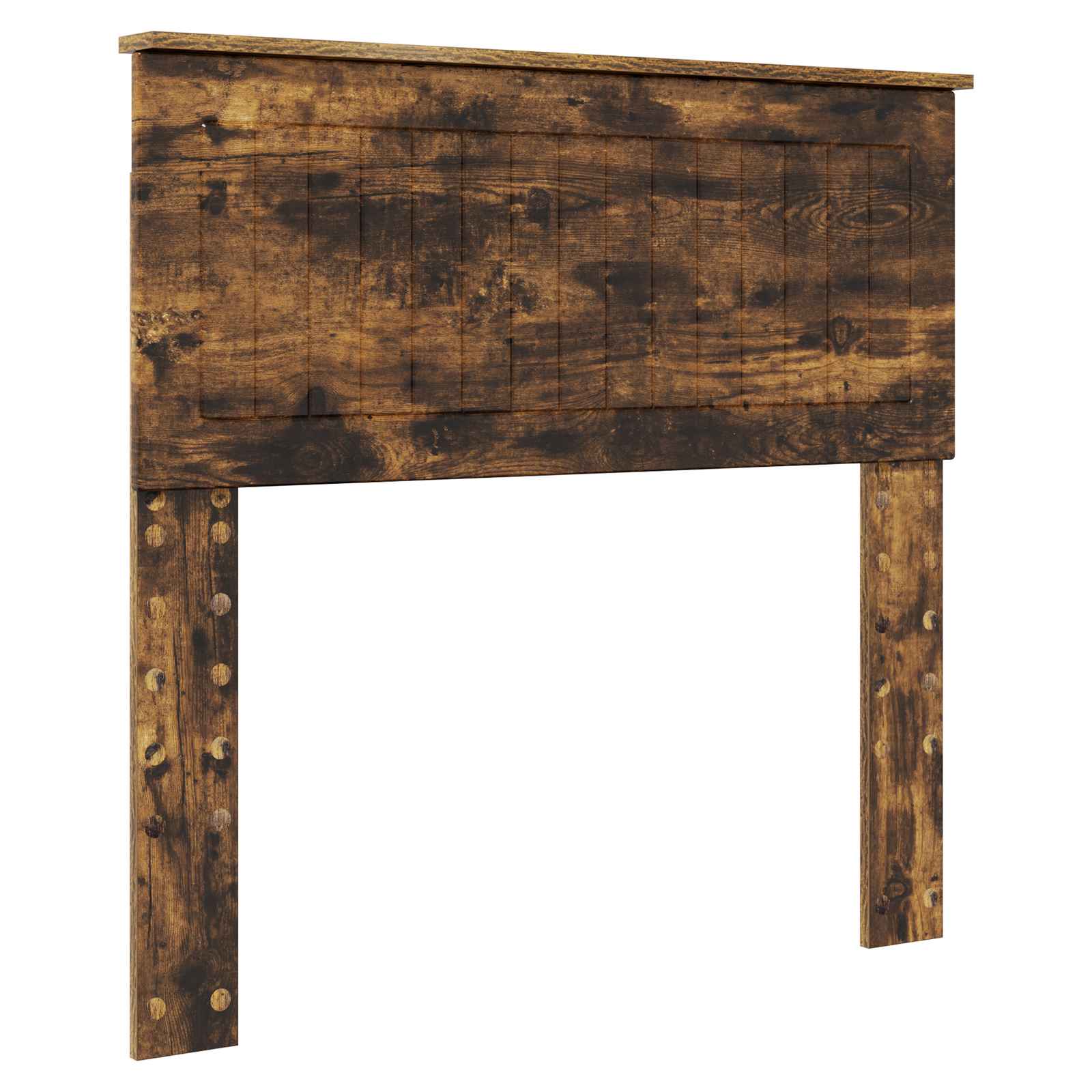 vidaXL Ramka łóżka Dąb wędzony 90 x 190 cm Lite drewno sosnowe