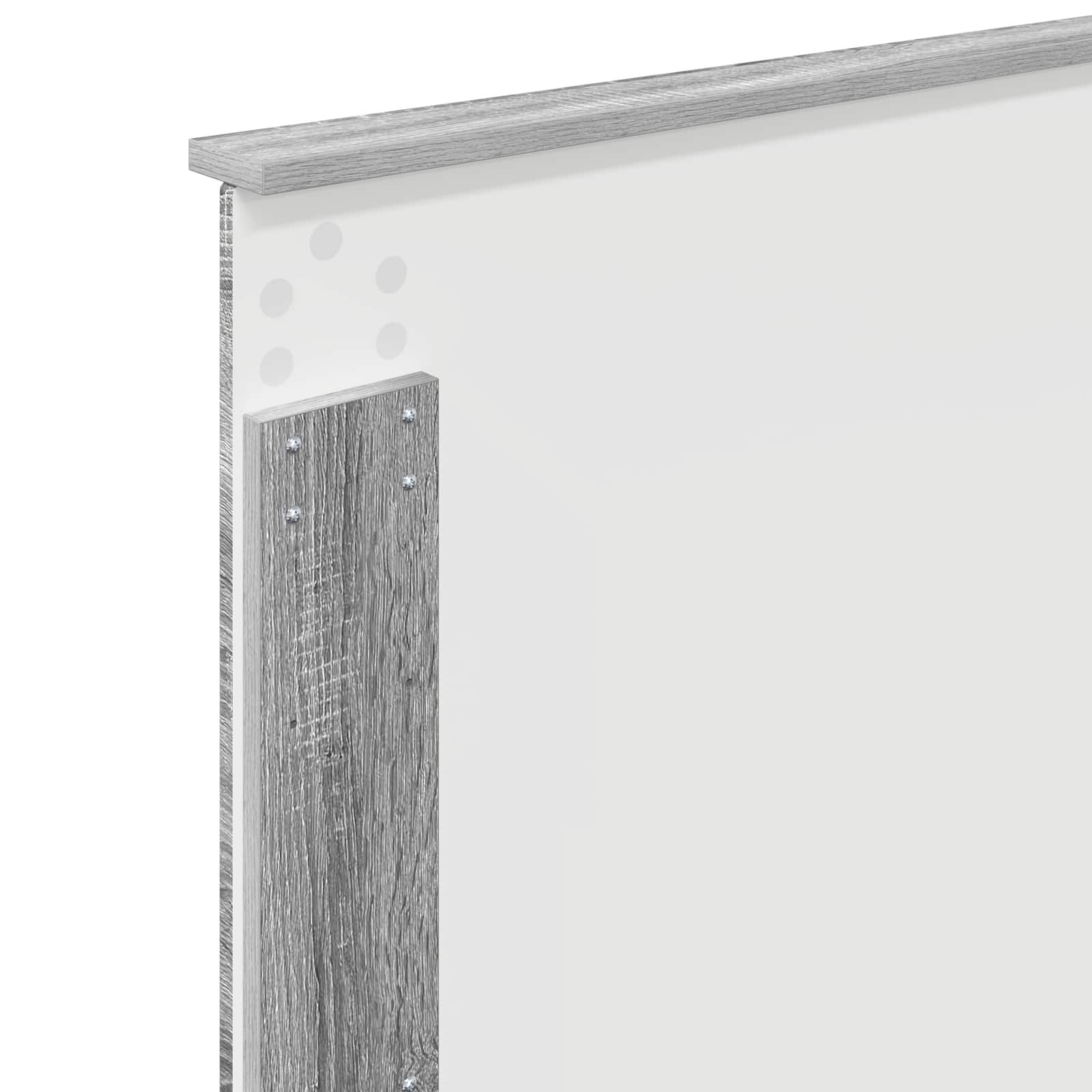 vidaXL Ramka łóżka Szary Sonoma 90 x 190 cm Lite drewno sosnowe