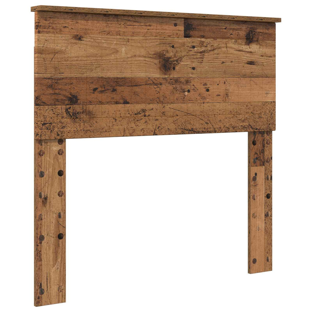 vidaXL Ramka łóżka Stare drewno 90 x 190 cm Lite drewno sosnowe
