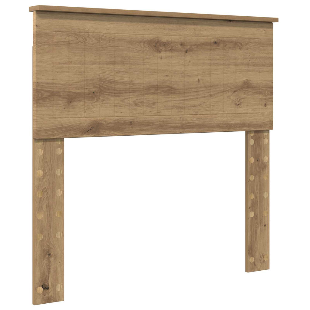 vidaXL Ramka łóżka Dąb rzemieślniczy 90 x 190 cm Lite drewno sosnowe