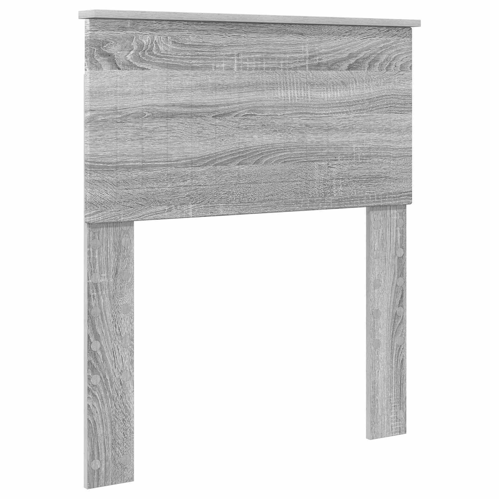 vidaXL Ramka łóżka Szary Sonoma 75 x 190 cm Lite drewno sosnowe