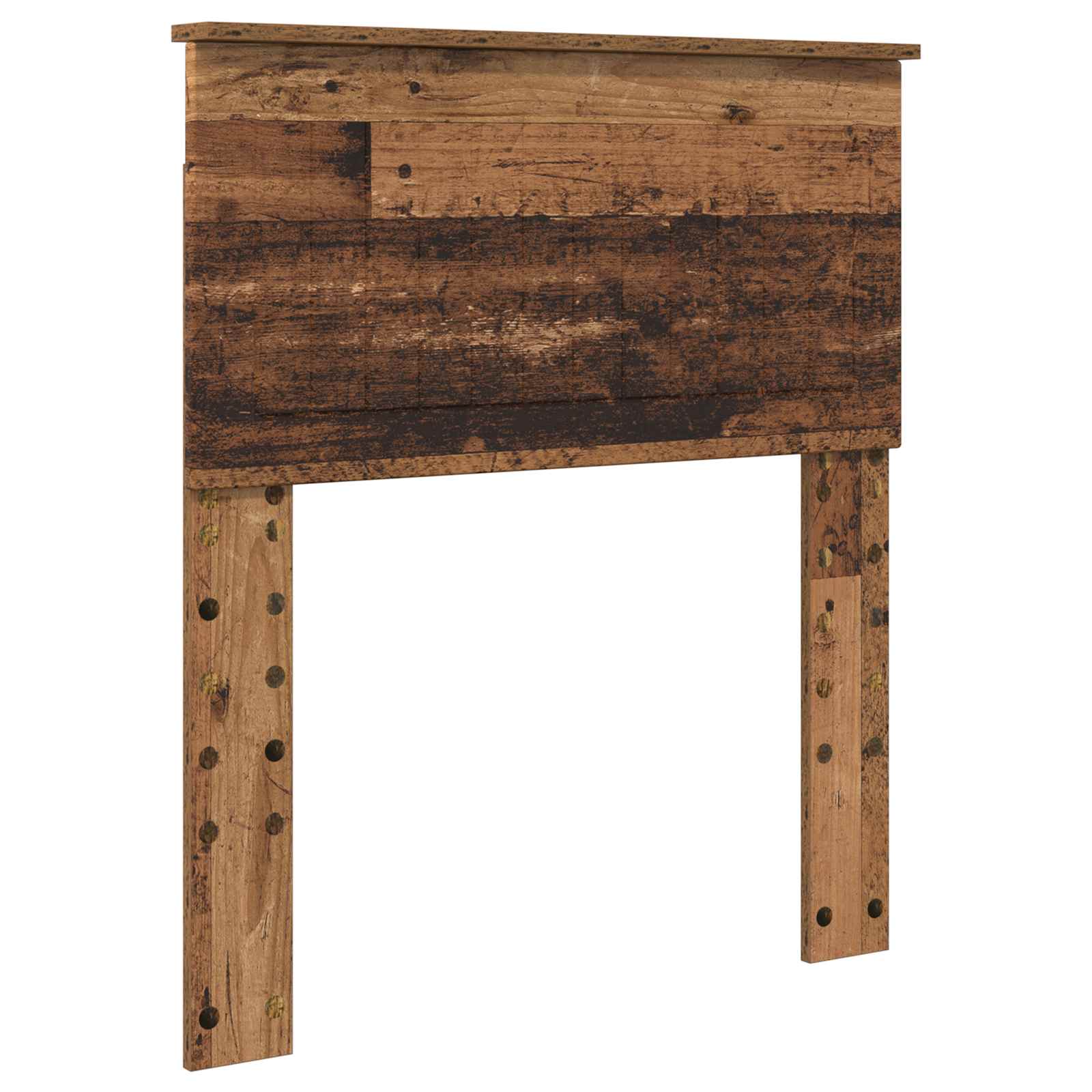 vidaXL Ramka łóżka Stare drewno 75 x 190 cm Lite drewno sosnowe