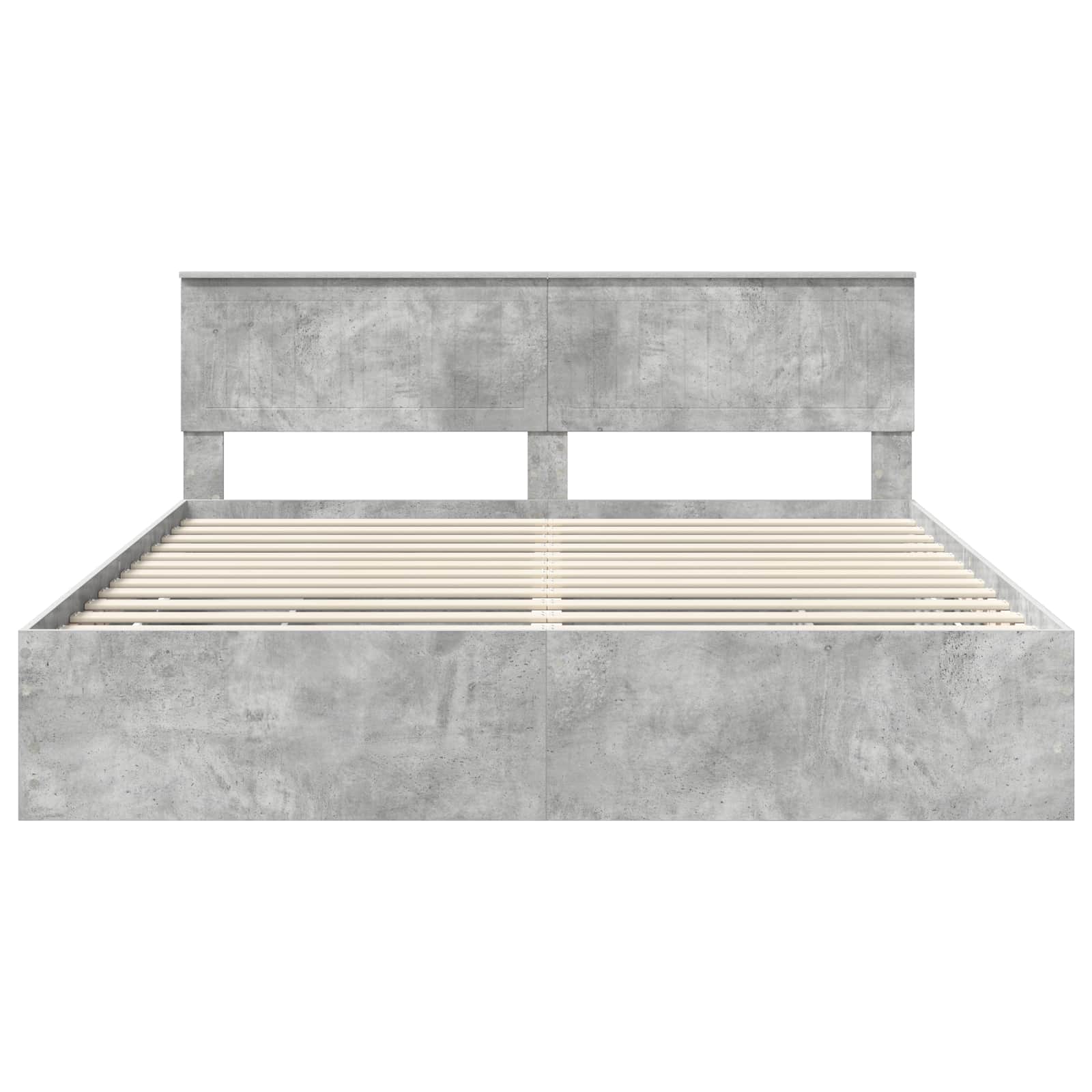vidaXL Ramka łóżka Betonowy szary 180 x 200 cm Drewno inżynieryjne