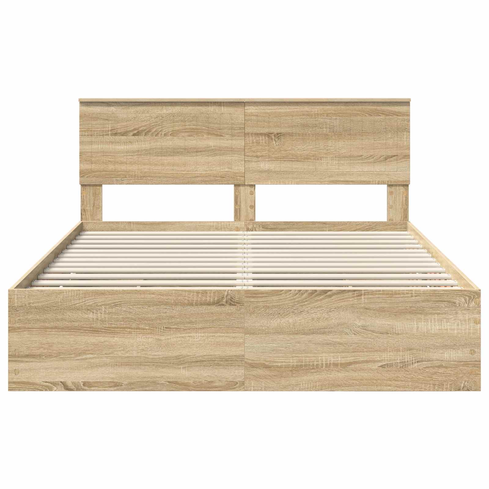 vidaXL Ramka łóżka Dąb Sonoma 150 x 200 cm Drewno inżynieryjne
