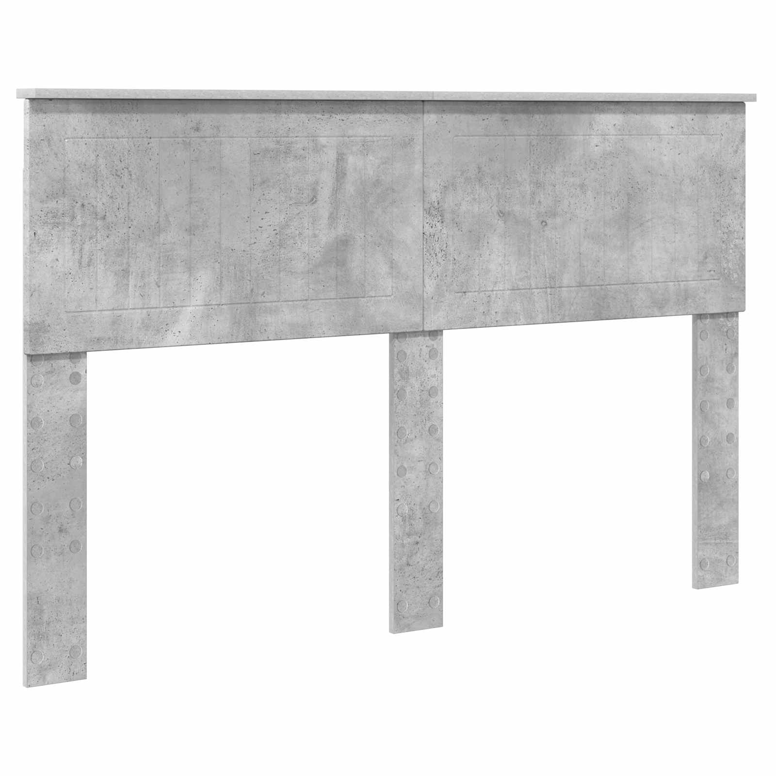 vidaXL Ramka łóżka Betonowy szary 140 x 190 cm Drewno inżynieryjne