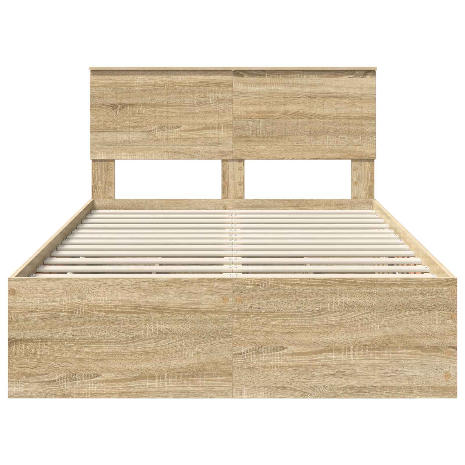vidaXL Ramka łóżka Dąb Sonoma 120 x 200 cm Drewno inżynieryjne