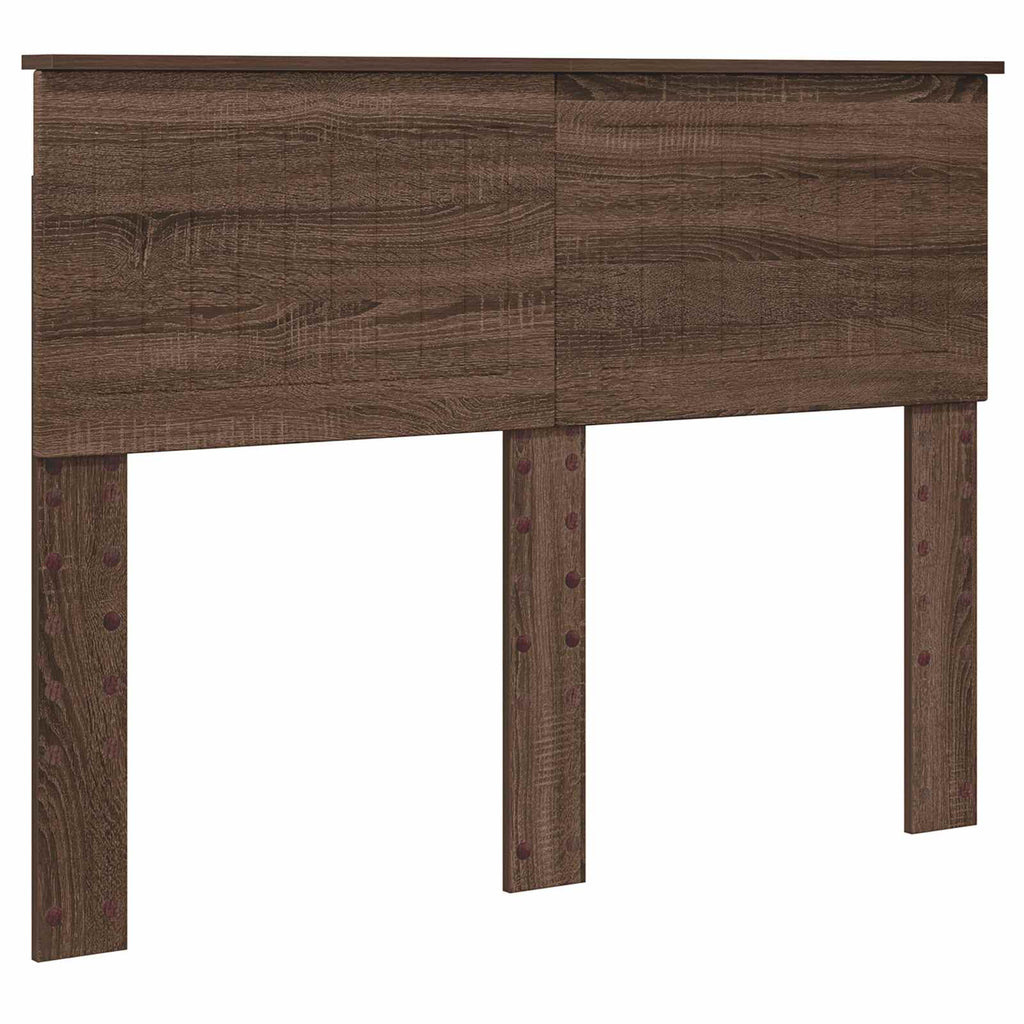 vidaXL Ramka łóżka Brązowy dąb 120 x 190 cm Drewno inżynieryjne