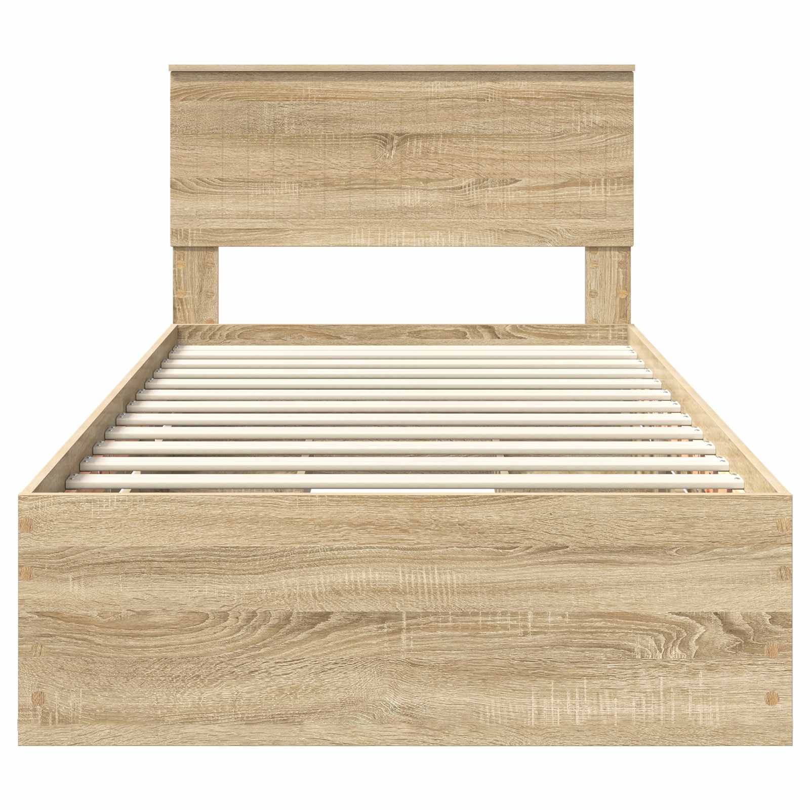 vidaXL Ramka łóżka Dąb Sonoma 100 x 200 cm Drewno inżynieryjne