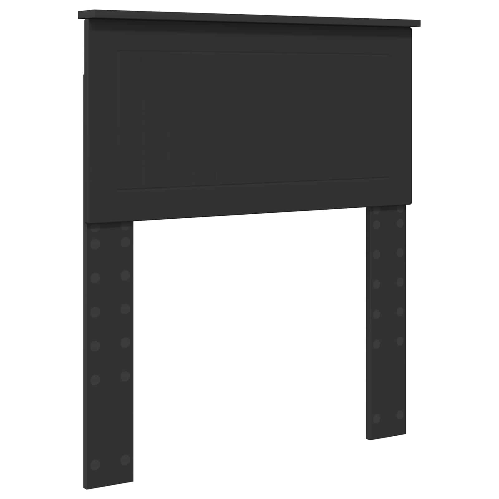 vidaXL Ramka łóżka z szufladą Czarny 75 x 190 cm Drewno inżynieryjne