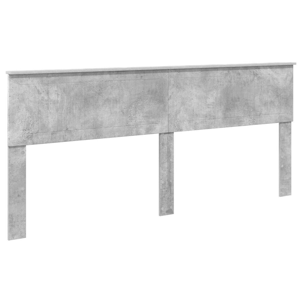 vidaXL Łóżko z miejscem do przechowywania Betonowy szary 200 x 200 cm