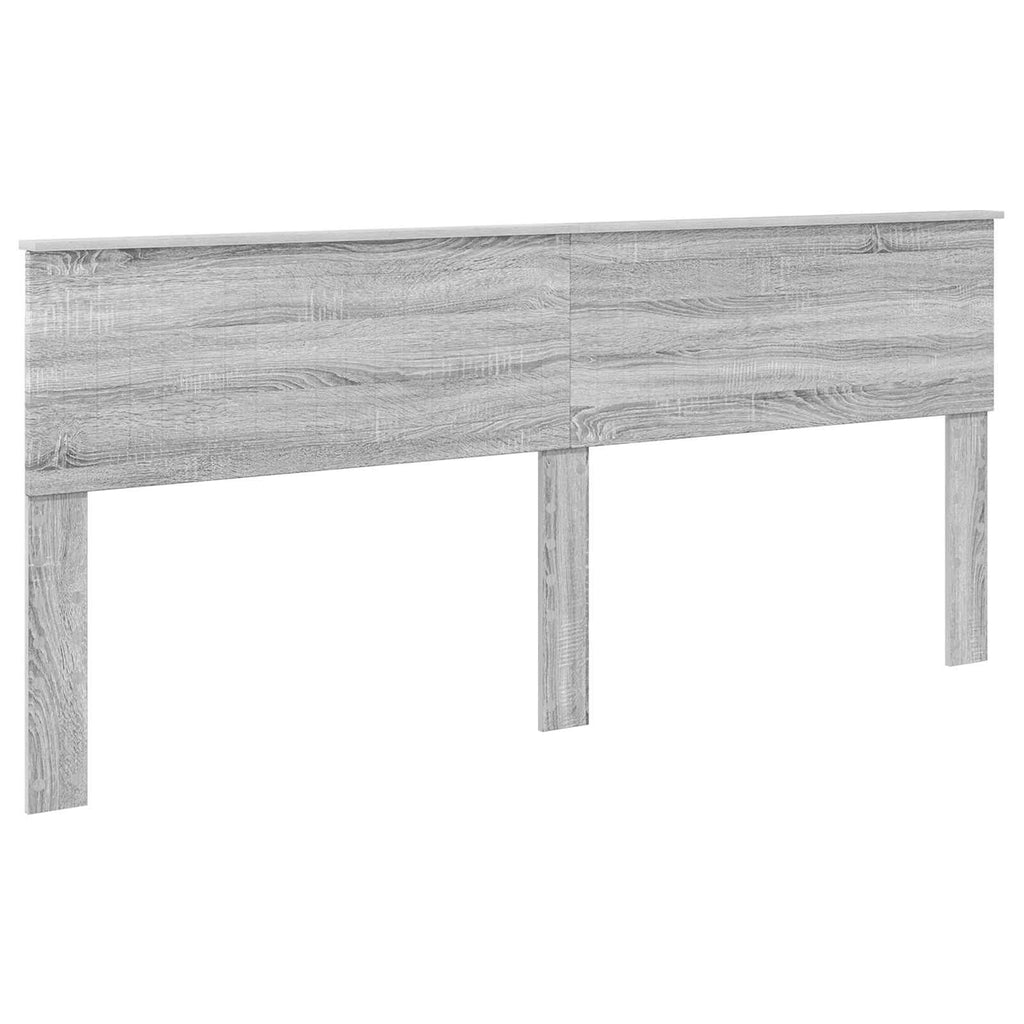 vidaXL Łóżko z miejscem do przechowywania Szary Sonoma 200 x 200 cm