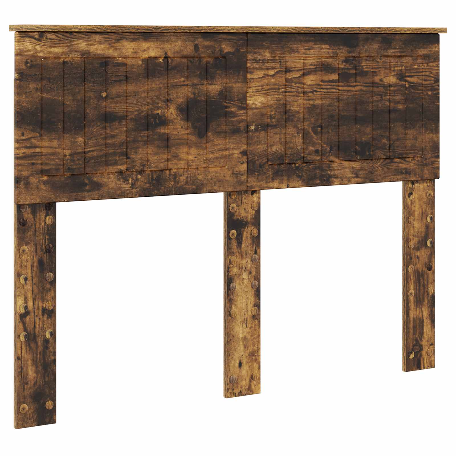 vidaXL Łóżko z miejscem do przechowywania Dąb wędzony 135 x 190 cm
