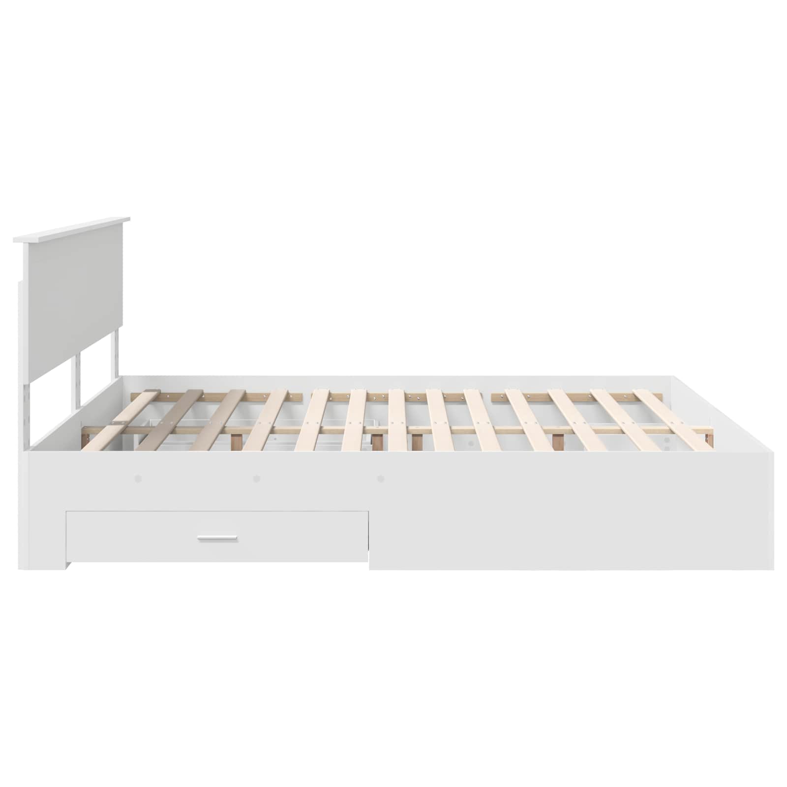vidaXL Ramka łóżka Biały 180 x 200 cm Materiał drewnopochodny