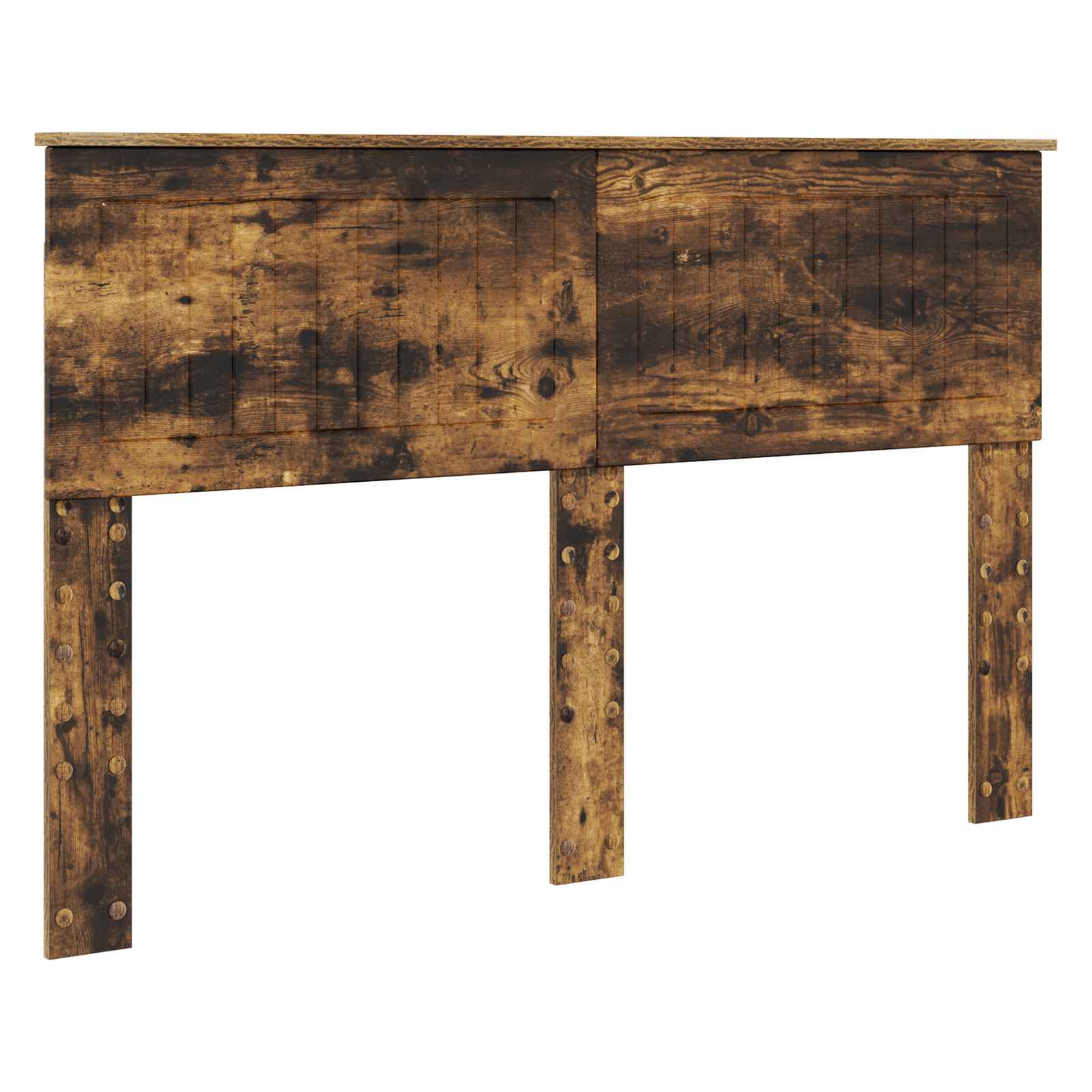 vidaXL Ramka łóżka Dąb wędzony 140 x 190 cm Materiał drewnopochodny