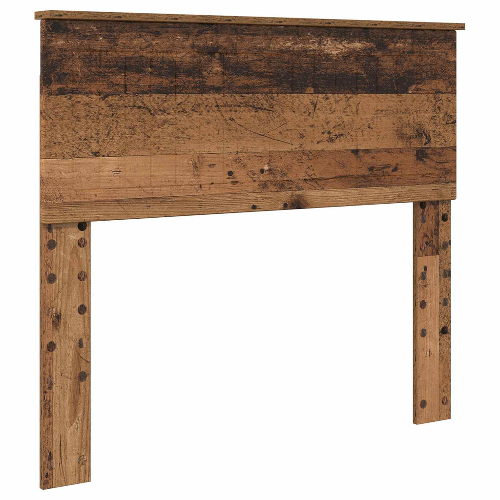 vidaXL Ramka łóżka Stare drewno 100 x 200 cm Materiał drewnopochodny
