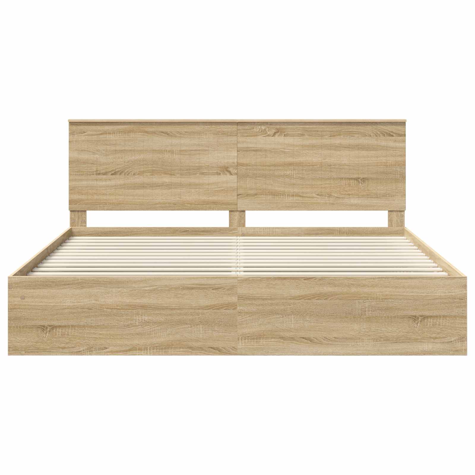 vidaXL Ramka łóżka Sonoma 200 x 200 cm Lite drewno sosnowe