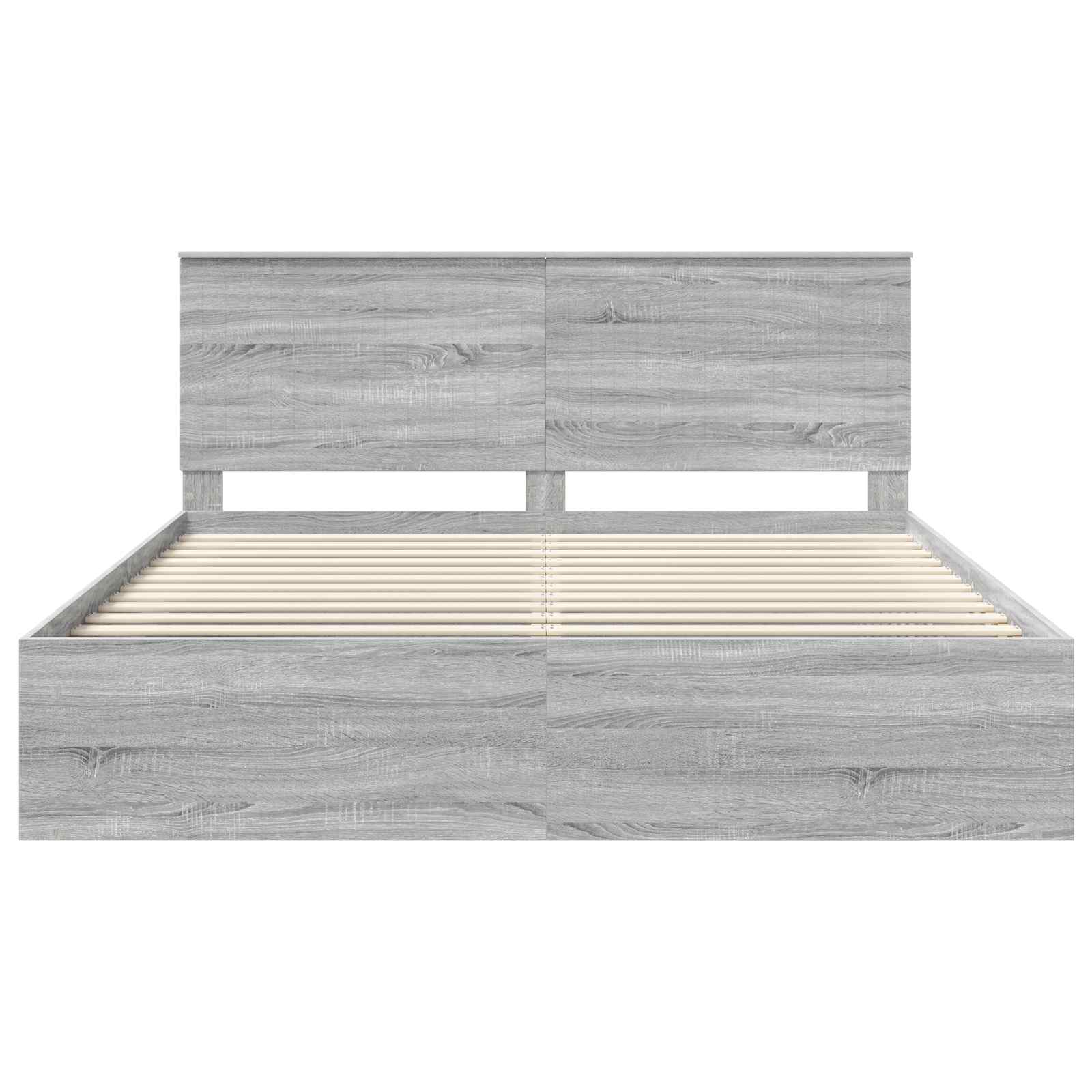 vidaXL Ramka łóżka Szary Sonoma 180 x 200 cm Lite drewno sosnowe
