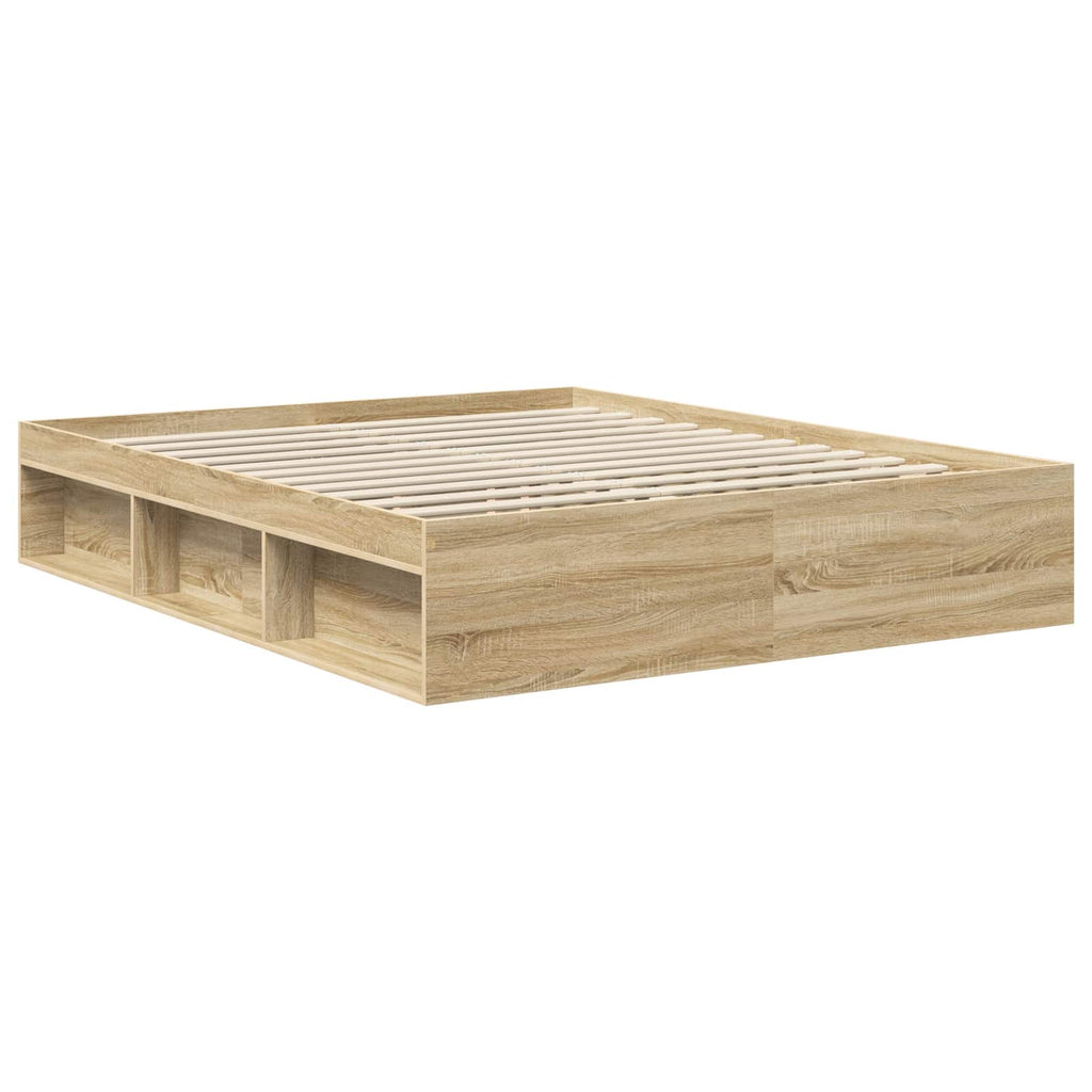 vidaXL Ramka łóżka Sonoma 160 x 200 cm Lite drewno sosnowe