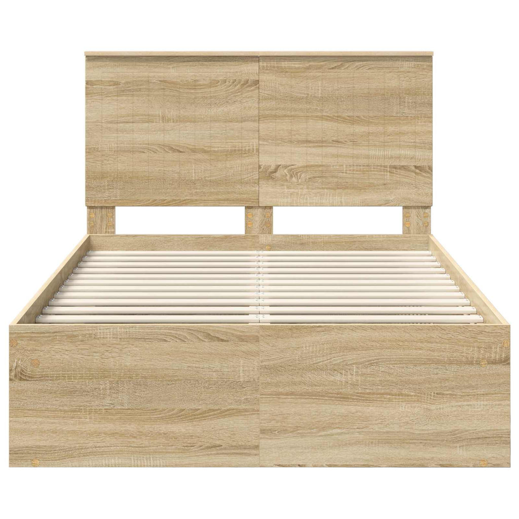 vidaXL Ramka łóżka Sonoma 120 x 200 cm Lite drewno sosnowe