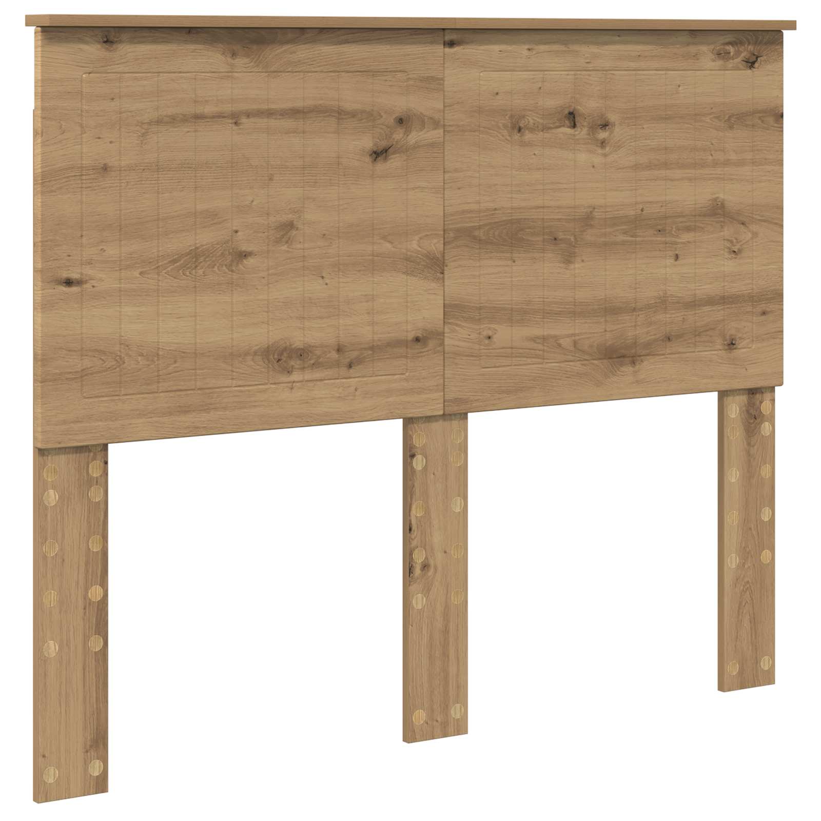 vidaXL Ramka łóżka Dąb rzemieślniczy 120 x 200 cm Lite drewno sosnowe